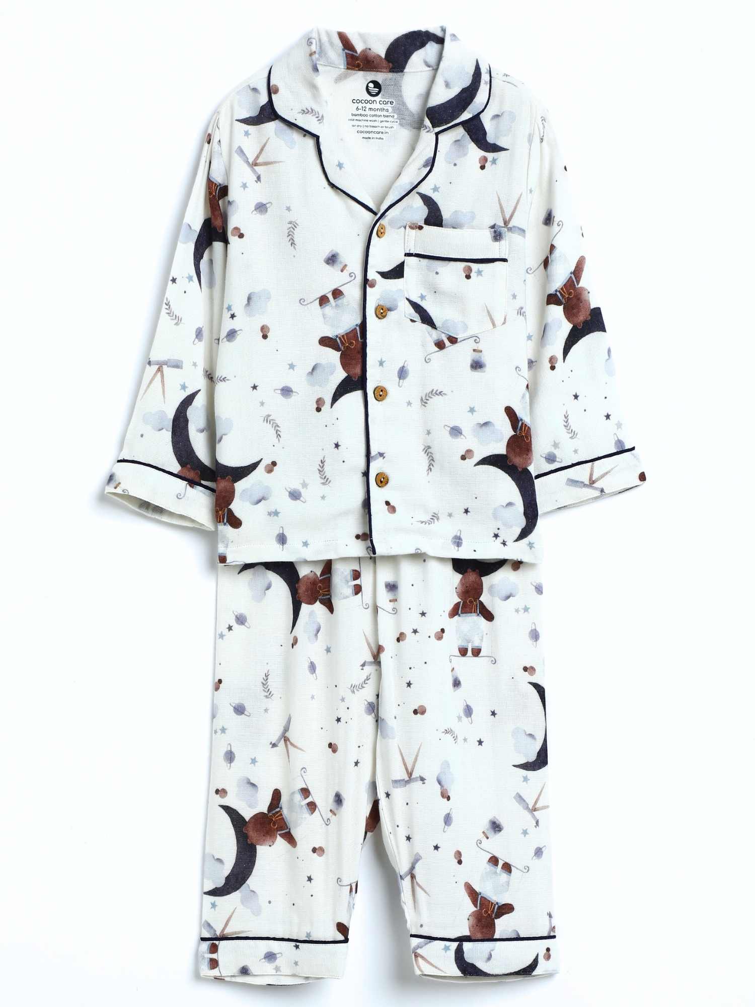 bamboo muslin nightsuit set