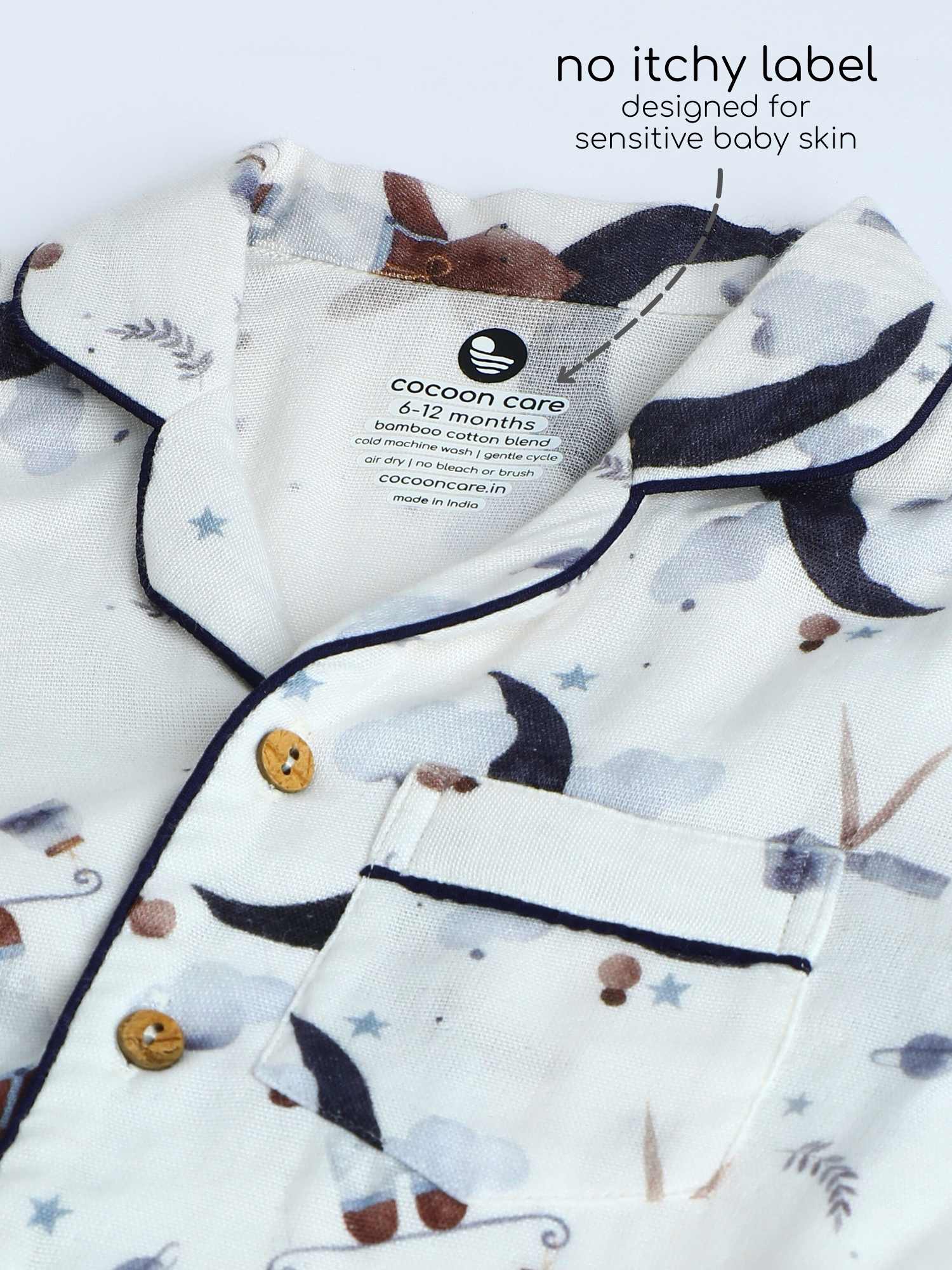 bamboo muslin nightsuit set