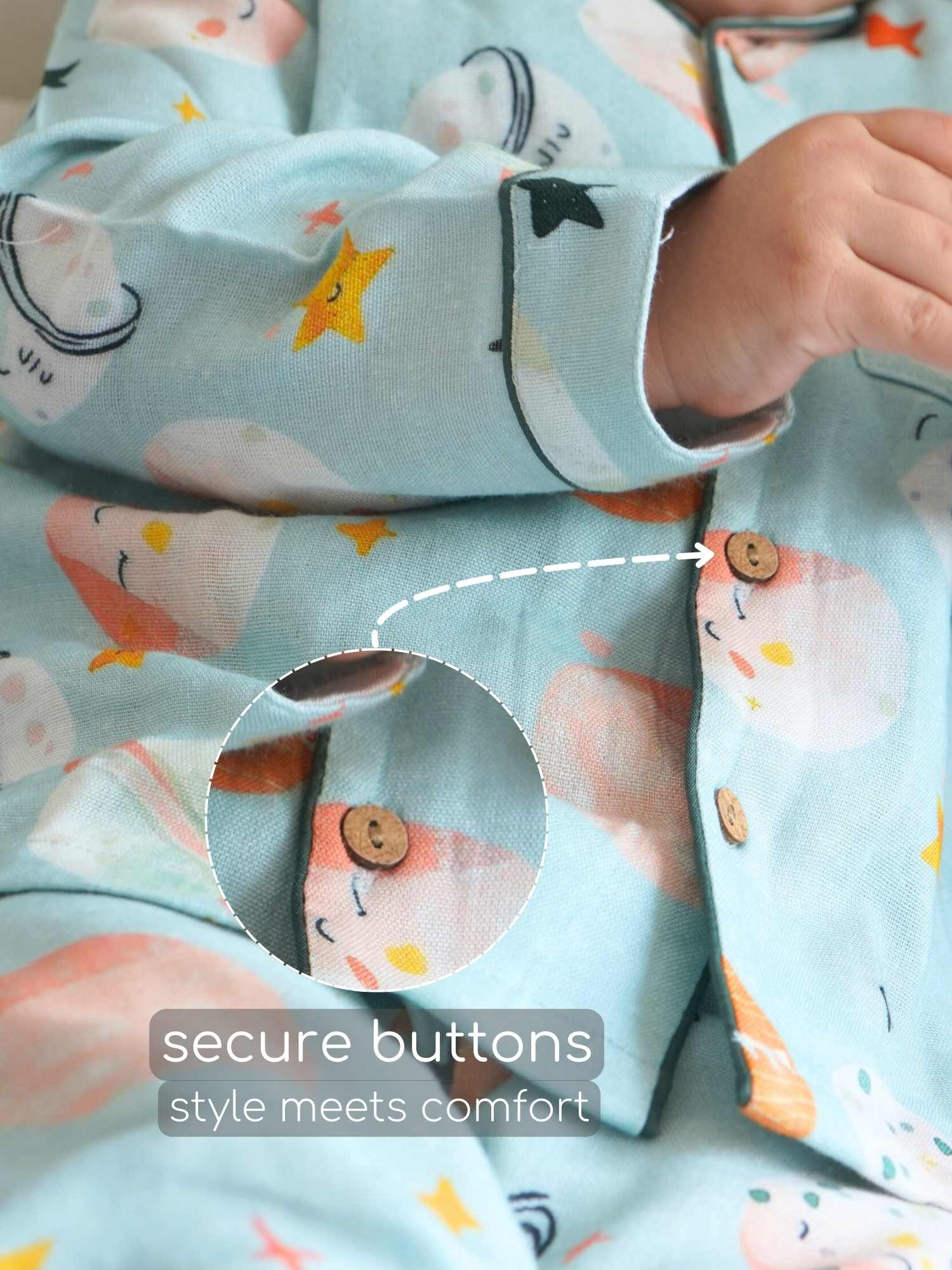 bamboo muslin nightsuit set