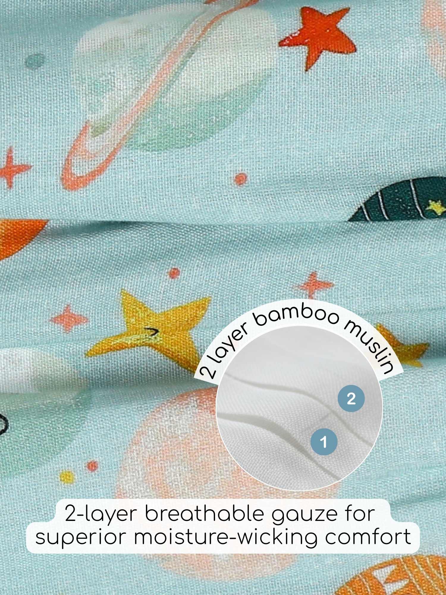 bamboo muslin nightsuit set