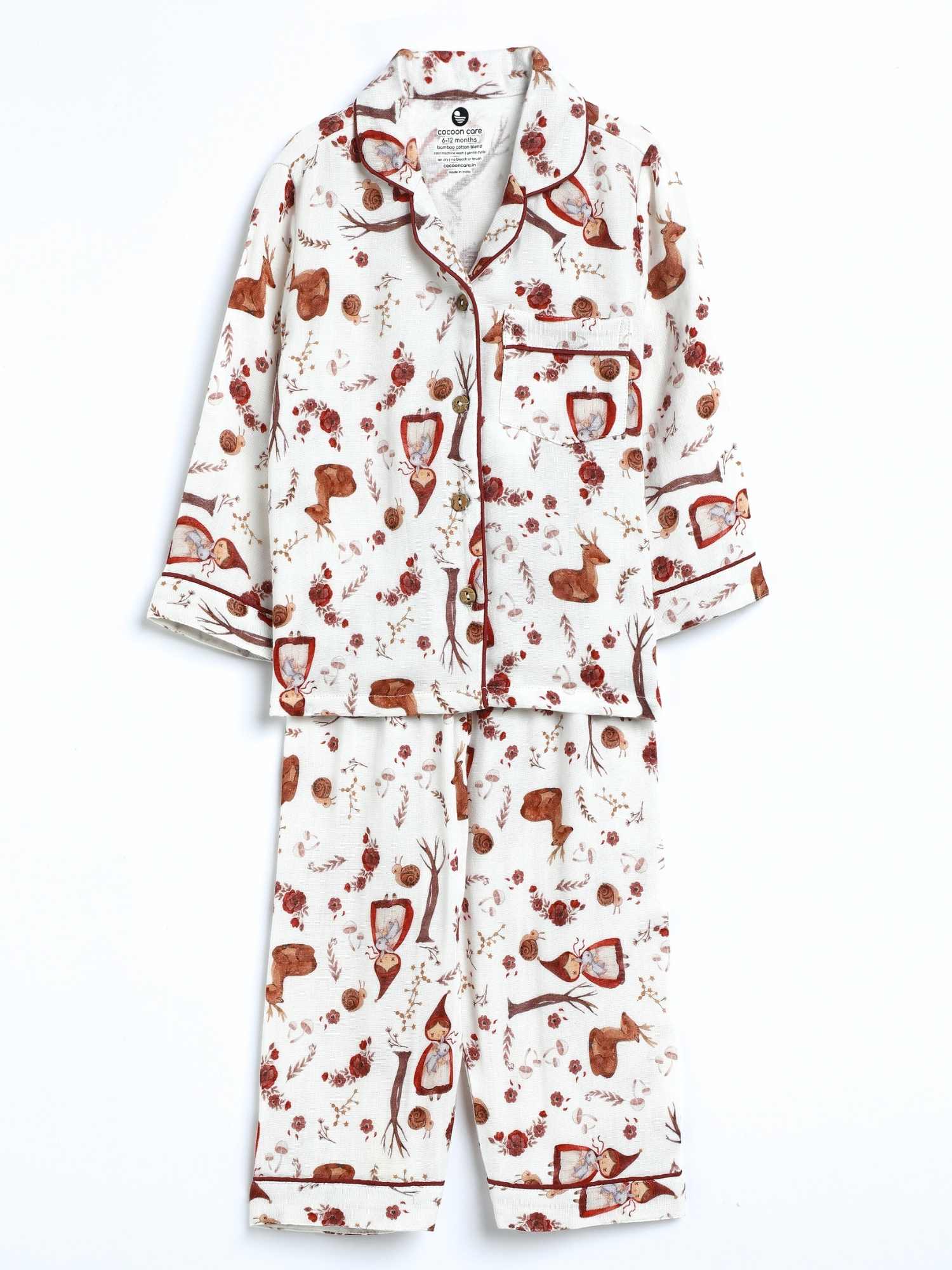 bamboo muslin nightsuit set