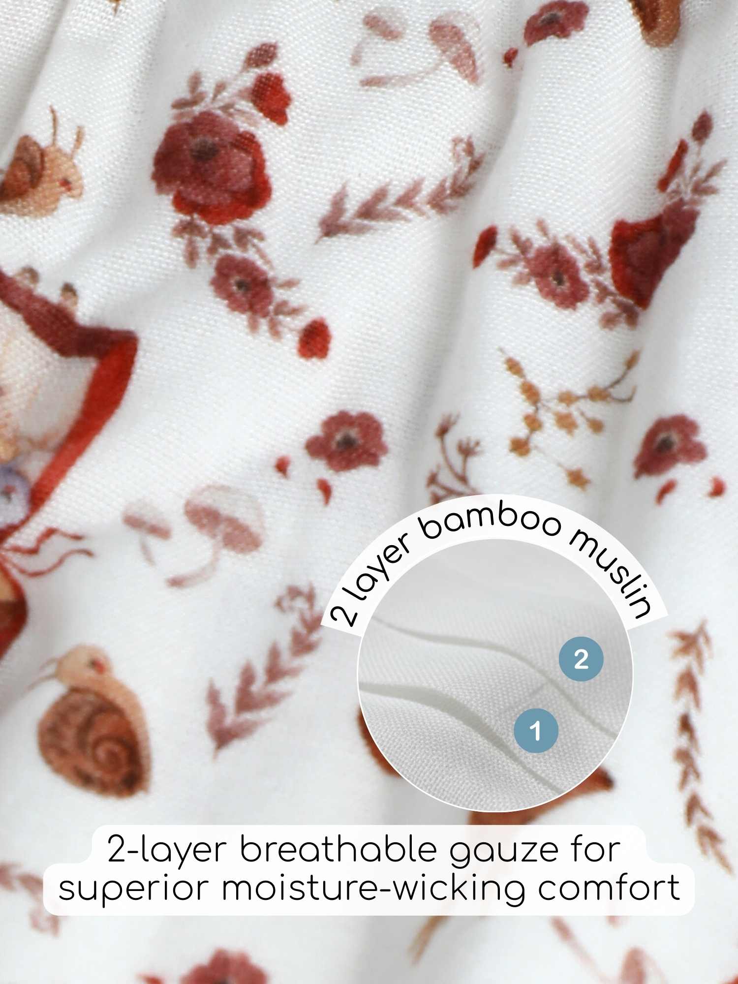 bamboo muslin nightsuit set