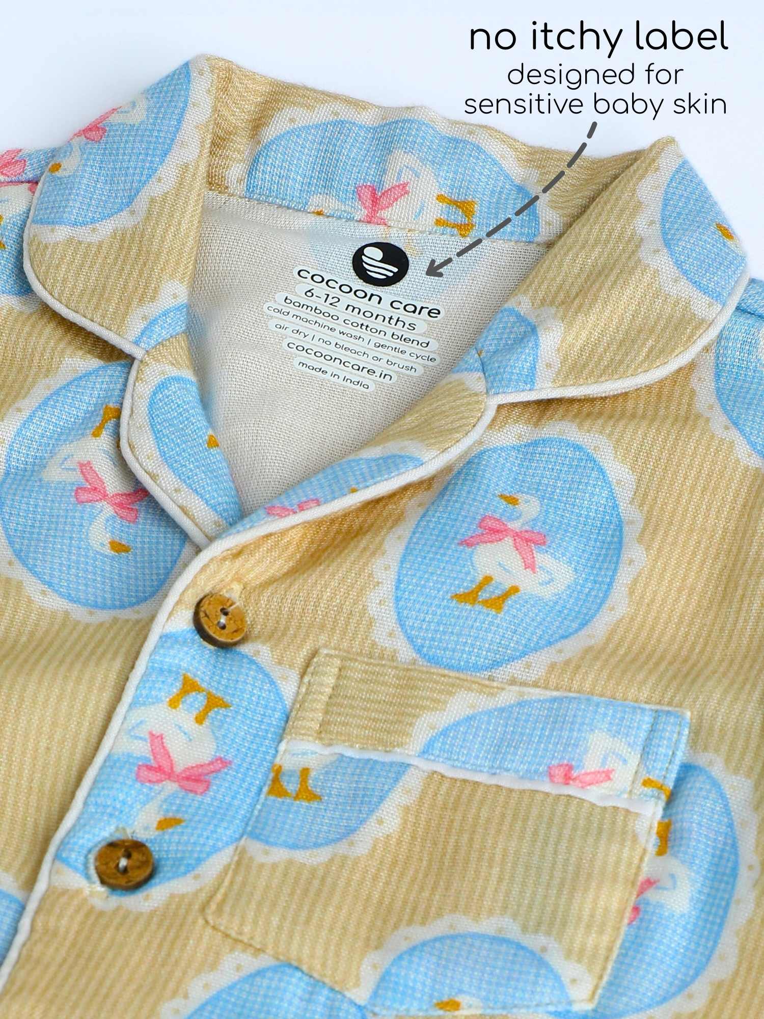 bamboo muslin nightsuit set