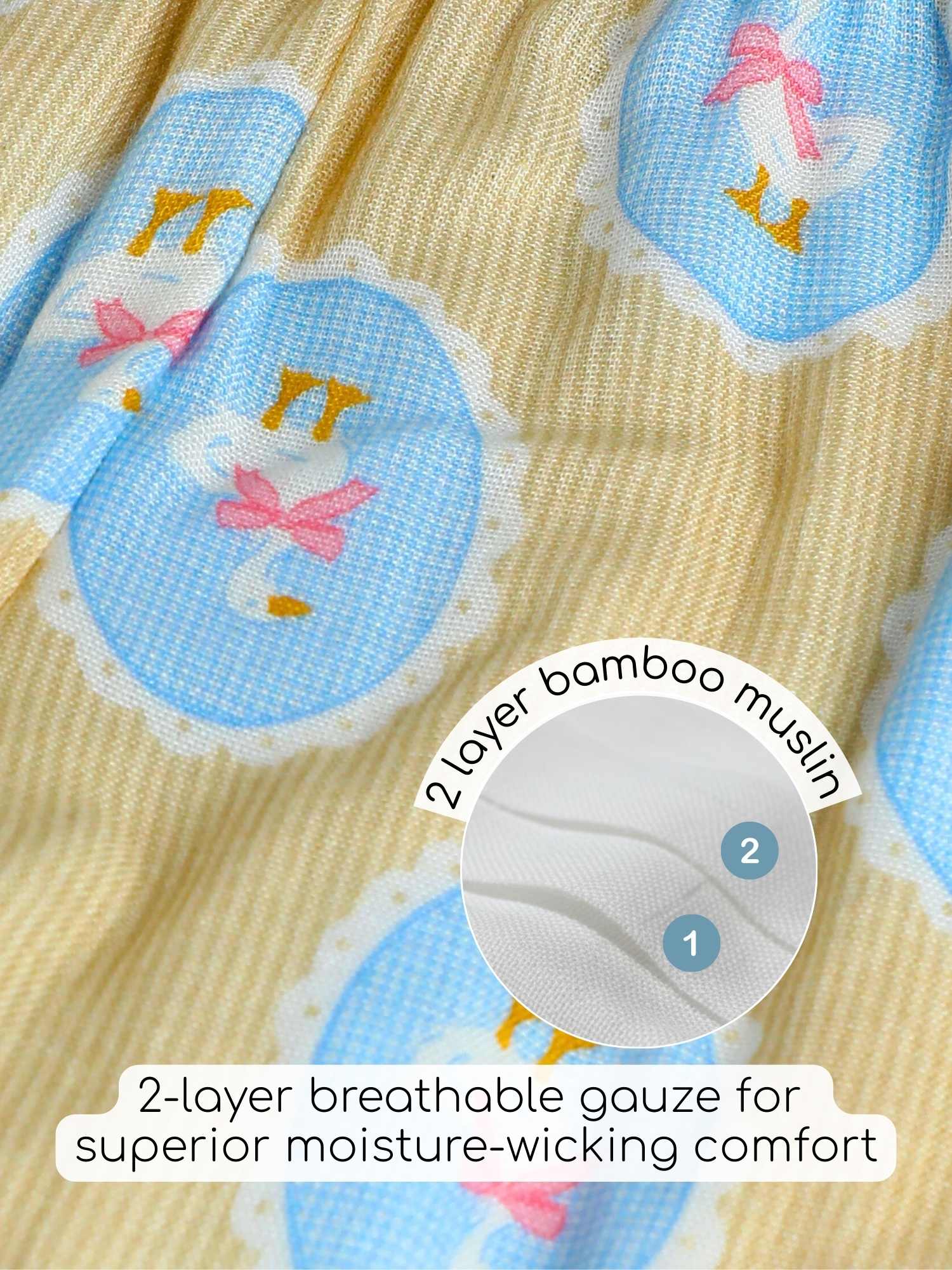 bamboo muslin nightsuit set