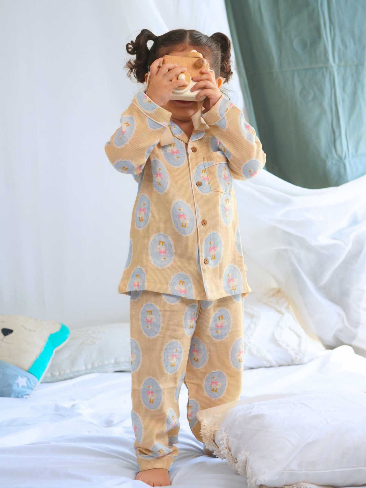 bamboo muslin nightsuit set