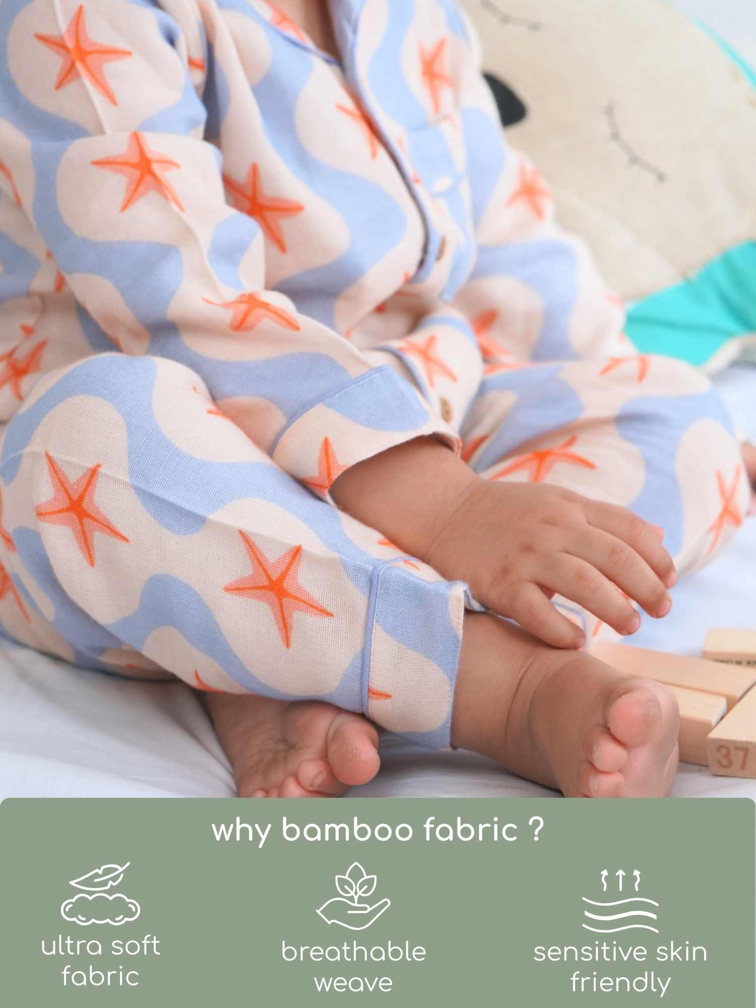 bamboo muslin nightsuit set