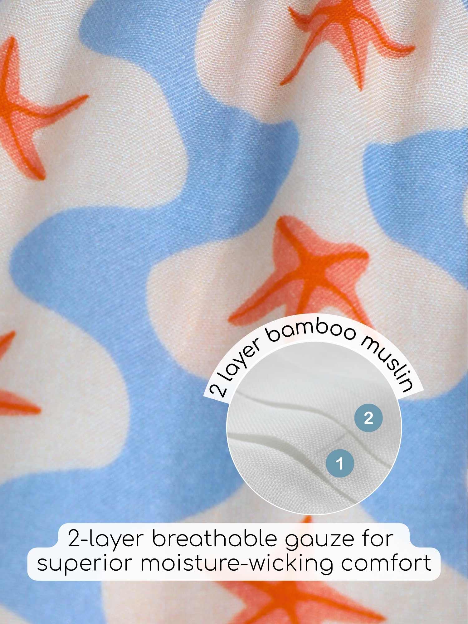 bamboo muslin nightsuit set