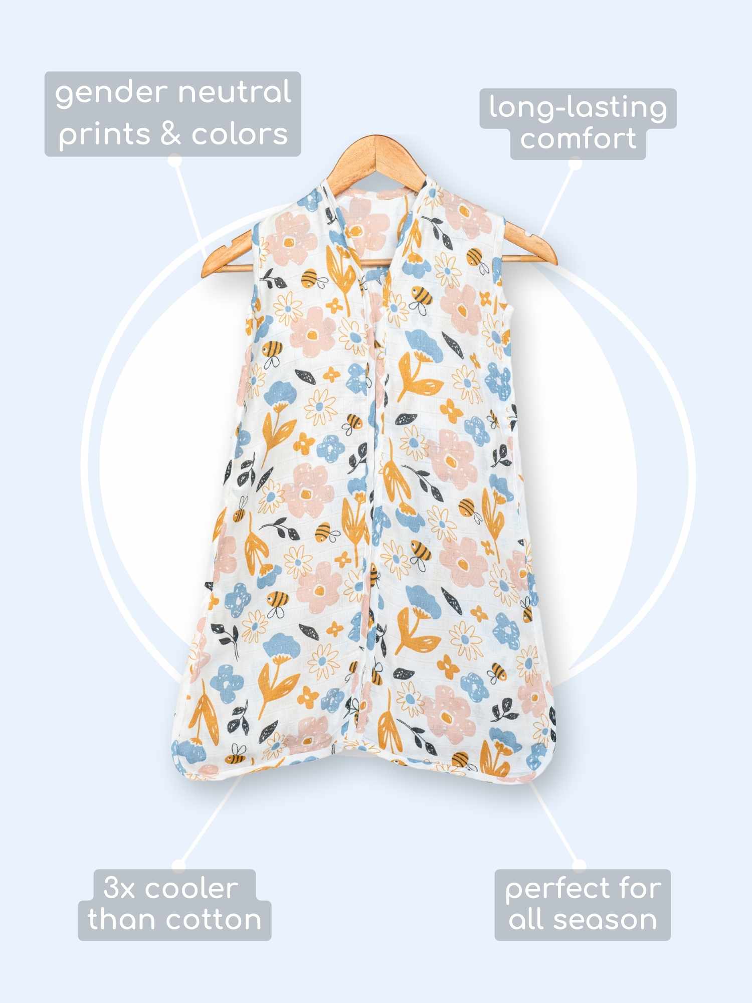 bamboo muslin sleeping bag