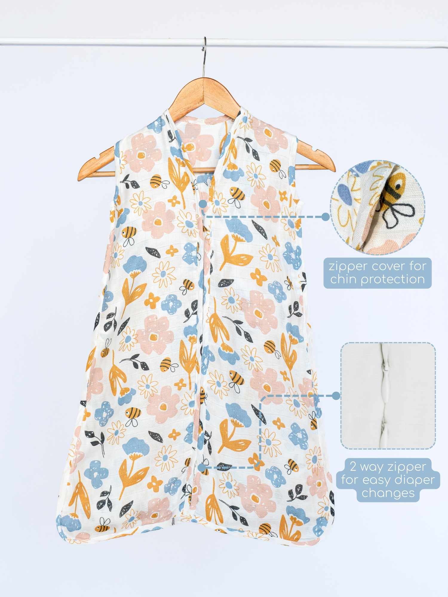 bamboo muslin sleeping bag