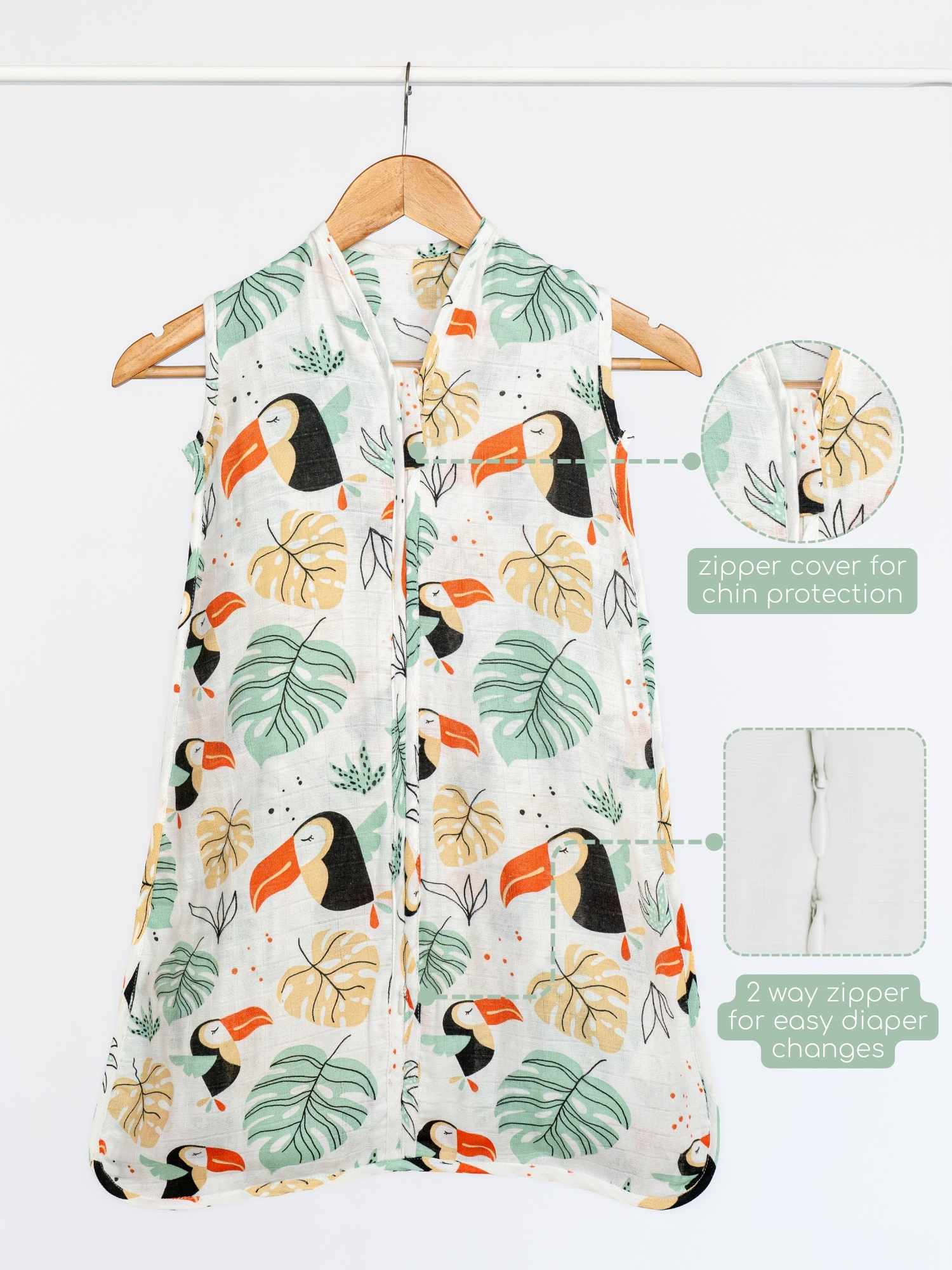 bamboo muslin sleeping bag