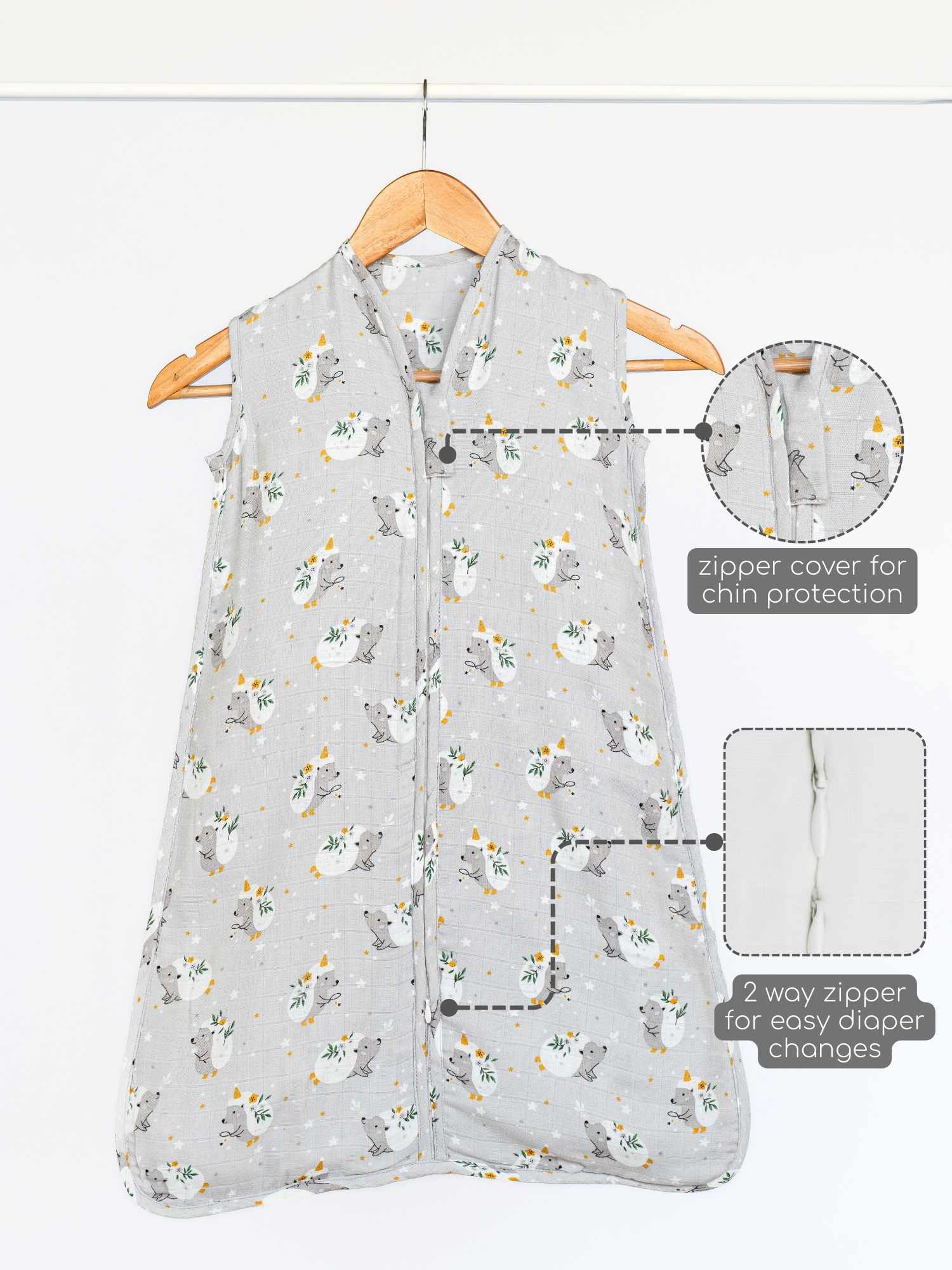 bamboo muslin sleeping bag