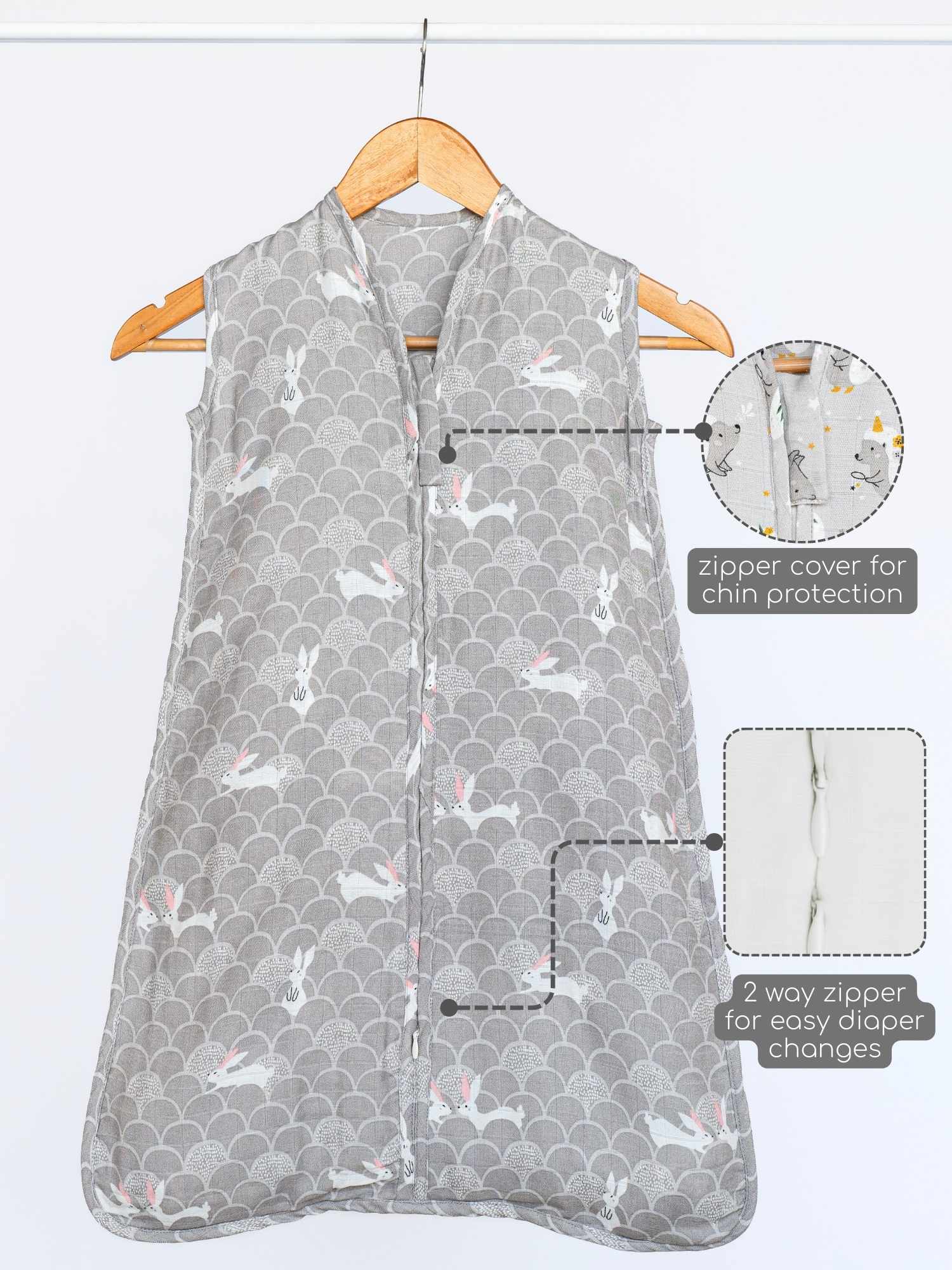 bamboo muslin sleeping bag