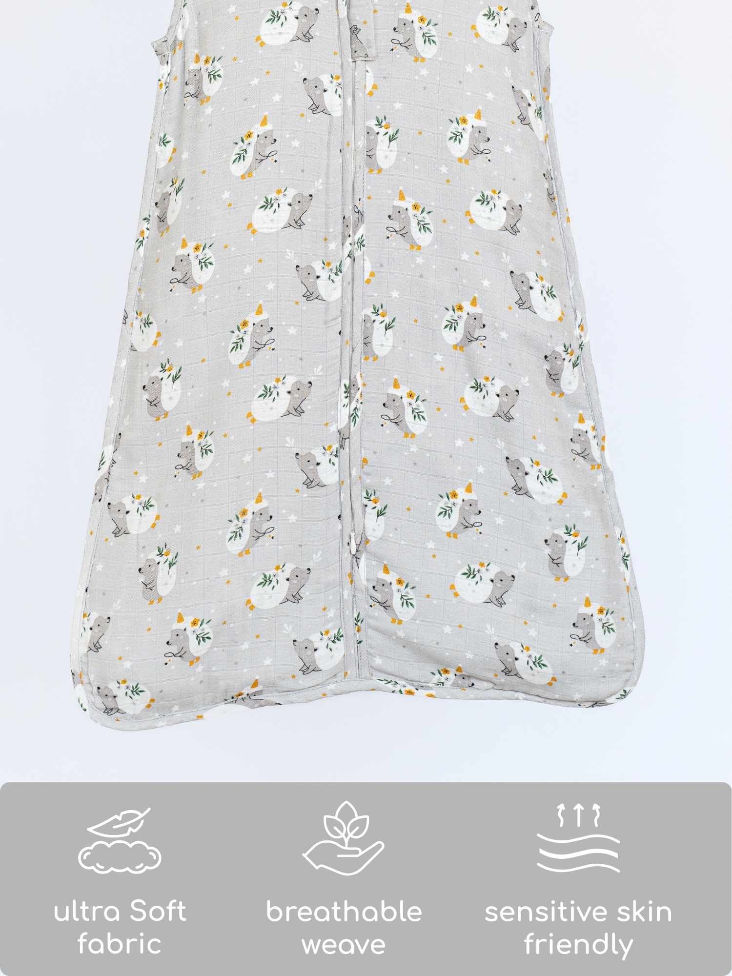 bamboo muslin sleeping bag