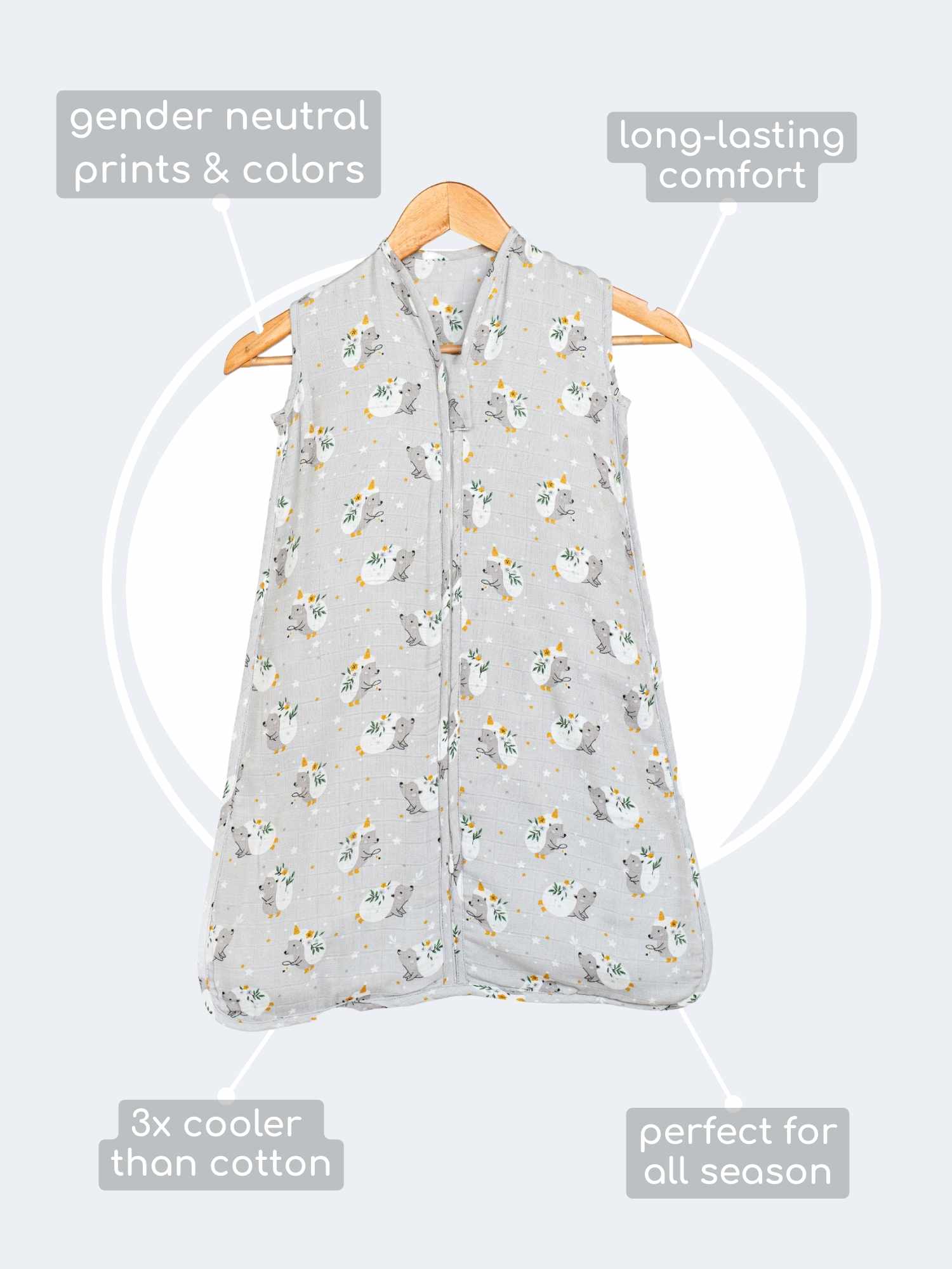 bamboo muslin sleeping bag