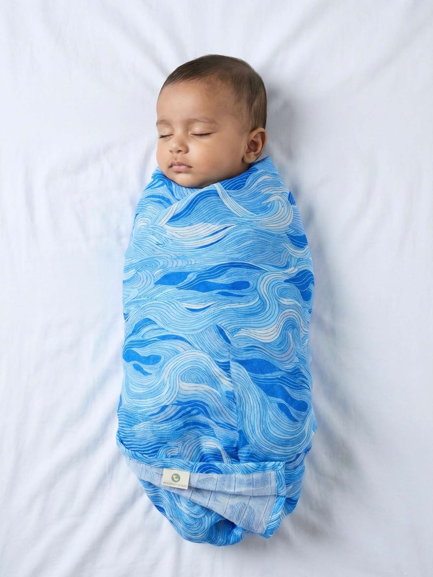 bamboo muslin swaddle - abstract world