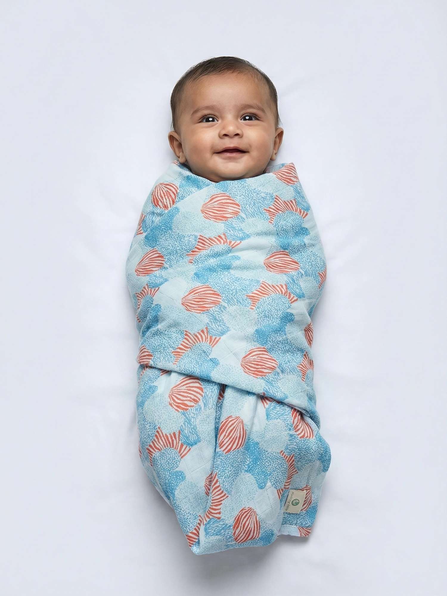 bamboo muslin swaddle - abstract world