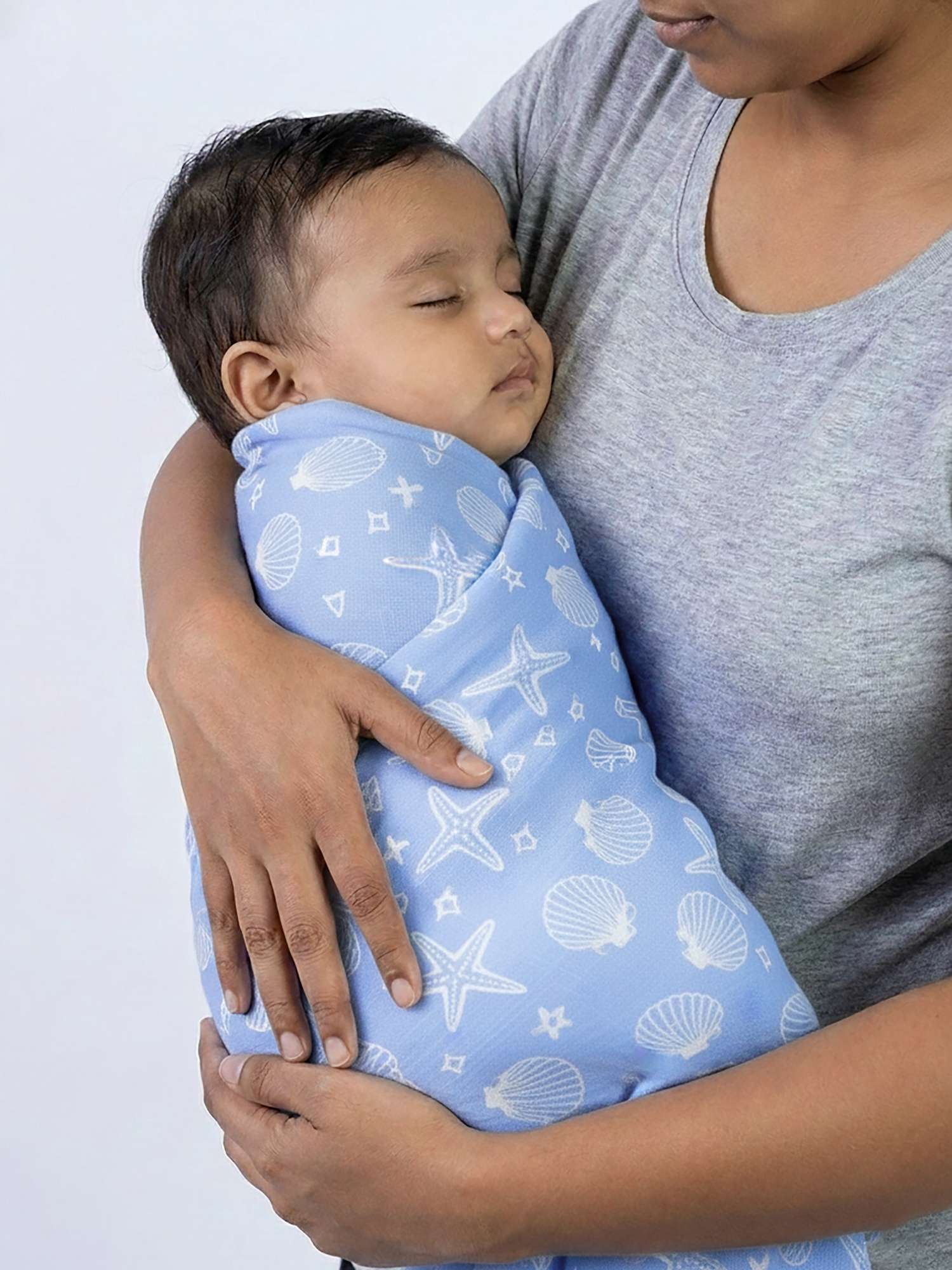 bamboo muslin swaddle - by the sea