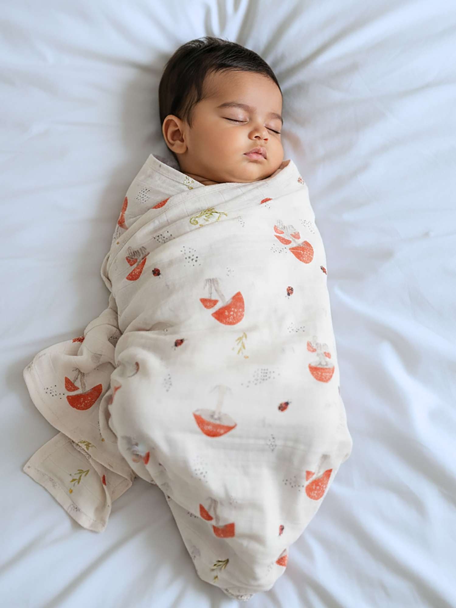 bamboo muslin swaddle - enchanted garden
