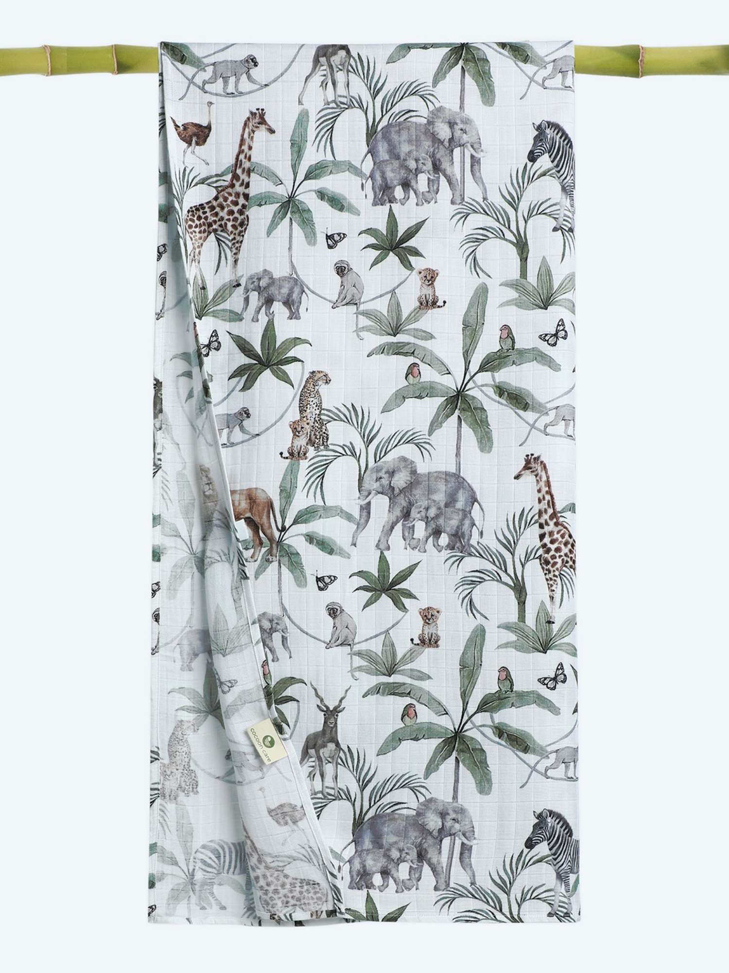 bamboo muslin swaddle - enchanted garden