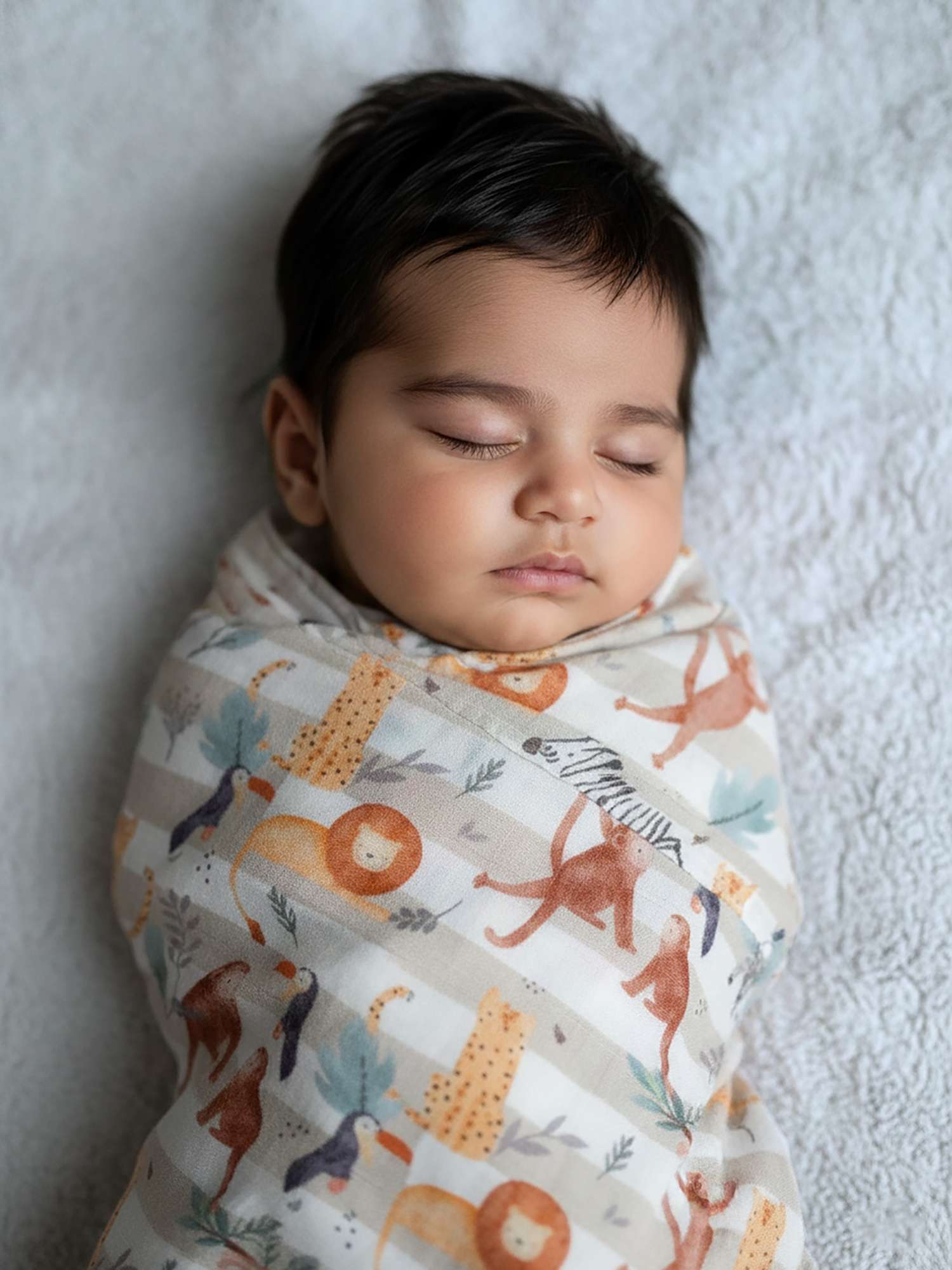 bamboo muslin swaddle - into the wild
