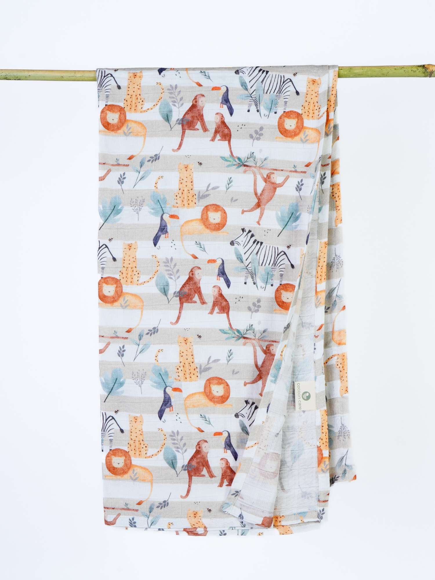 bamboo muslin swaddle - into the wild