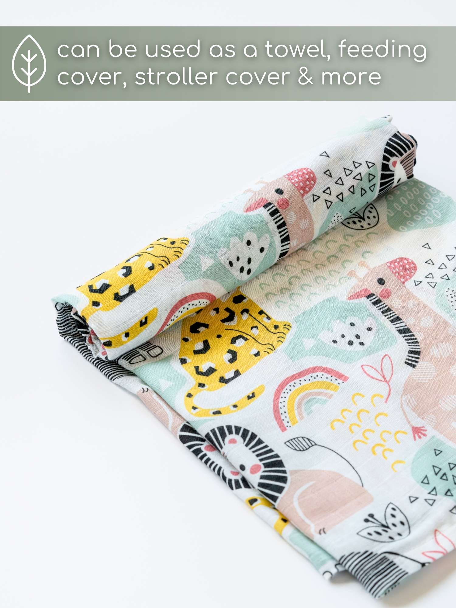 bamboo muslin swaddle - into the wild