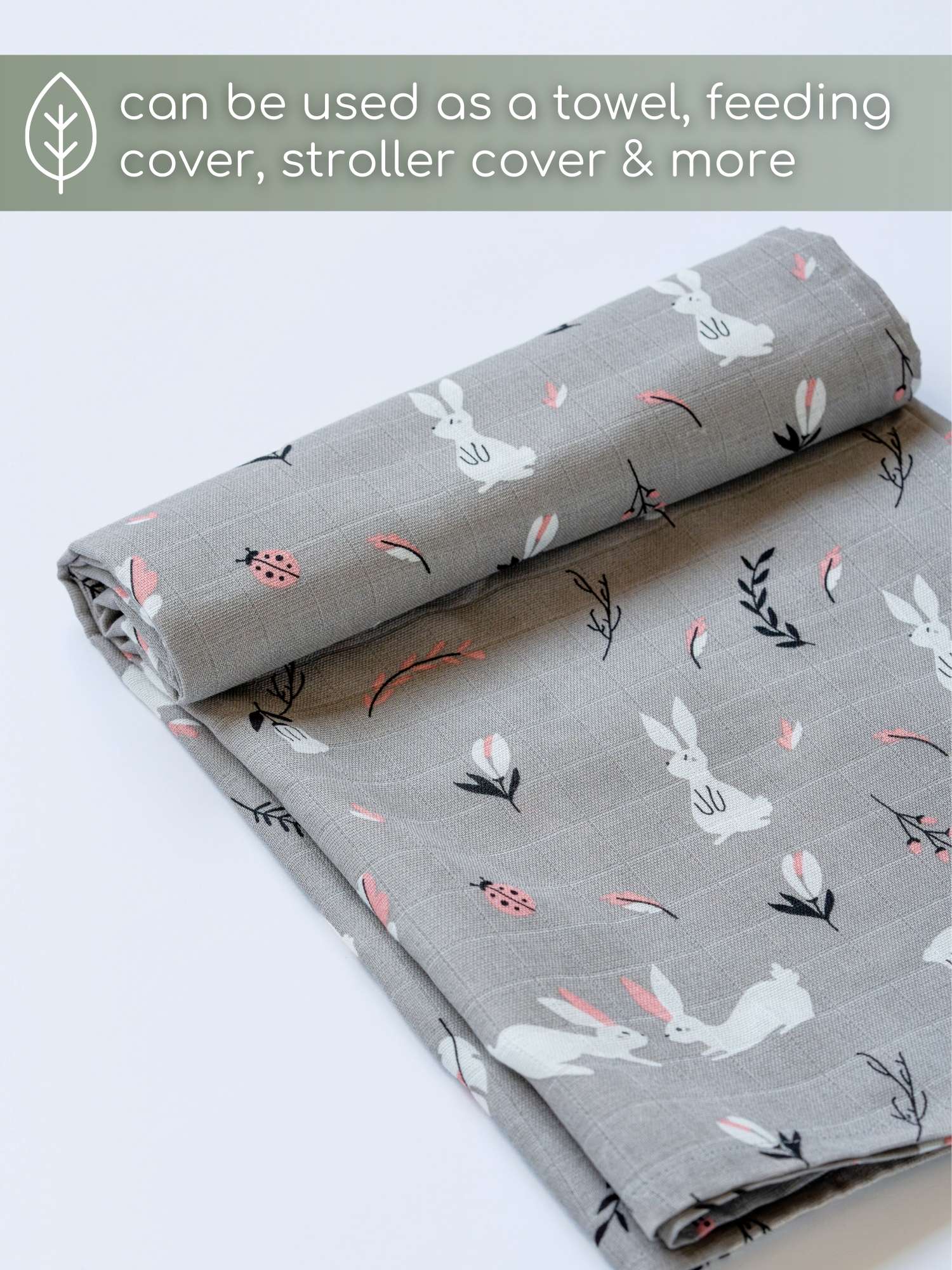 bamboo muslin swaddle - into the wild