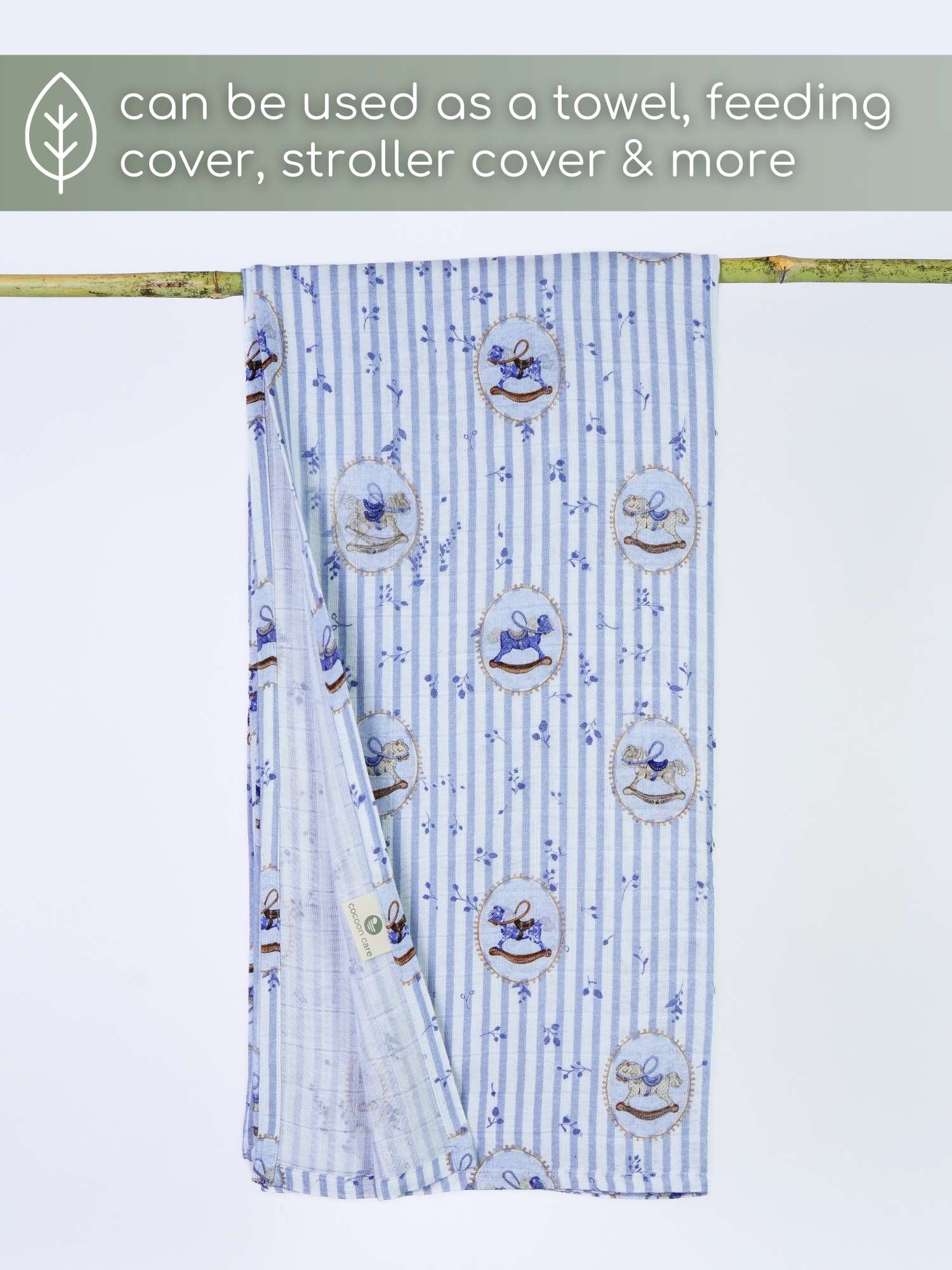 bamboo muslin swaddle - into the wild