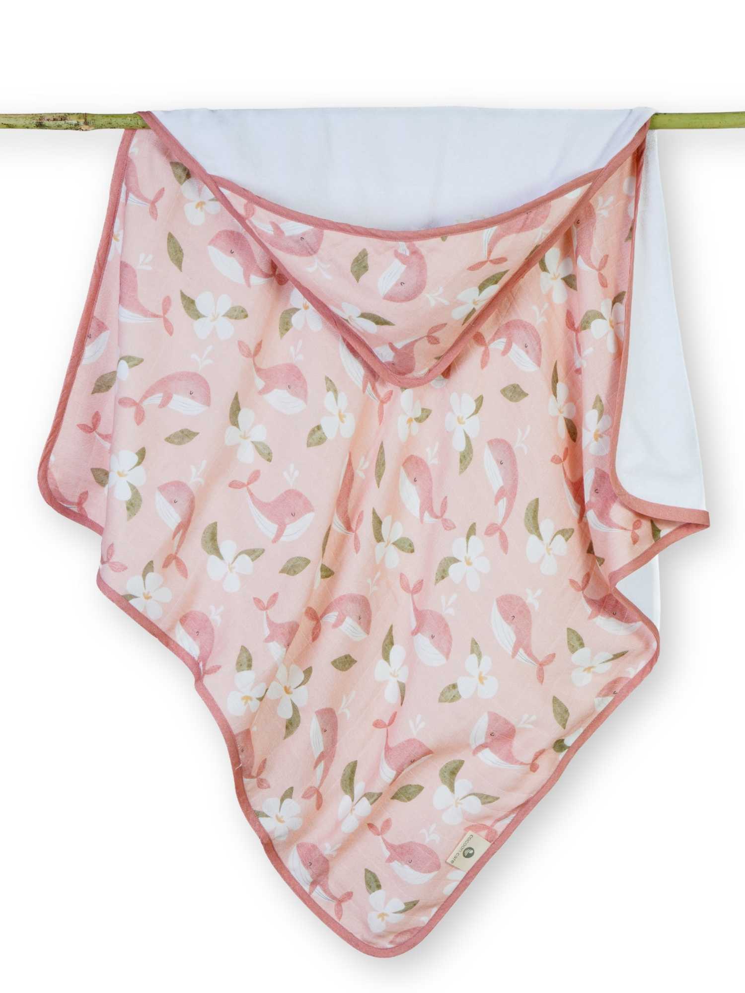 bamboo muslin + terry hooded towel - into the wild