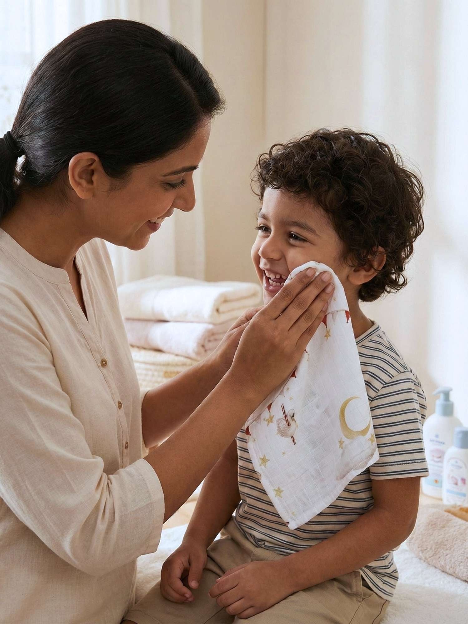 bamboo muslin wash cloth pack of 3