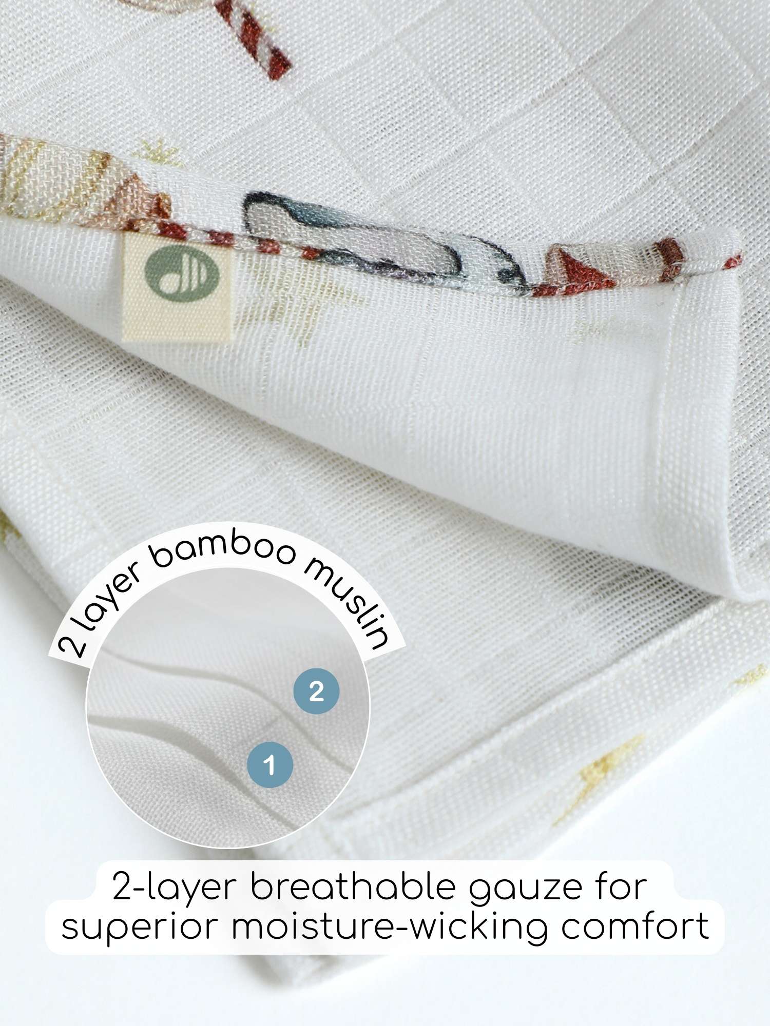 bamboo muslin wash cloth pack of 3