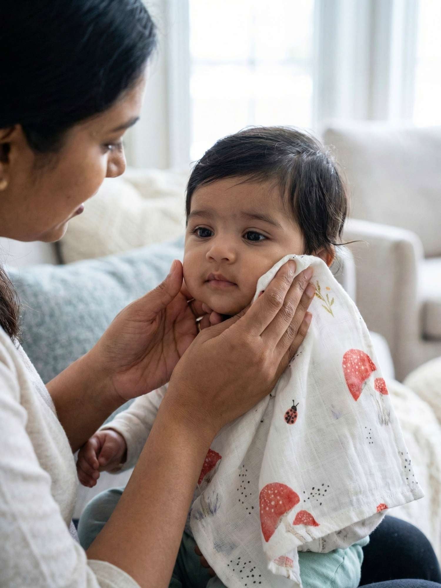 bamboo muslin wash cloth pack of 6