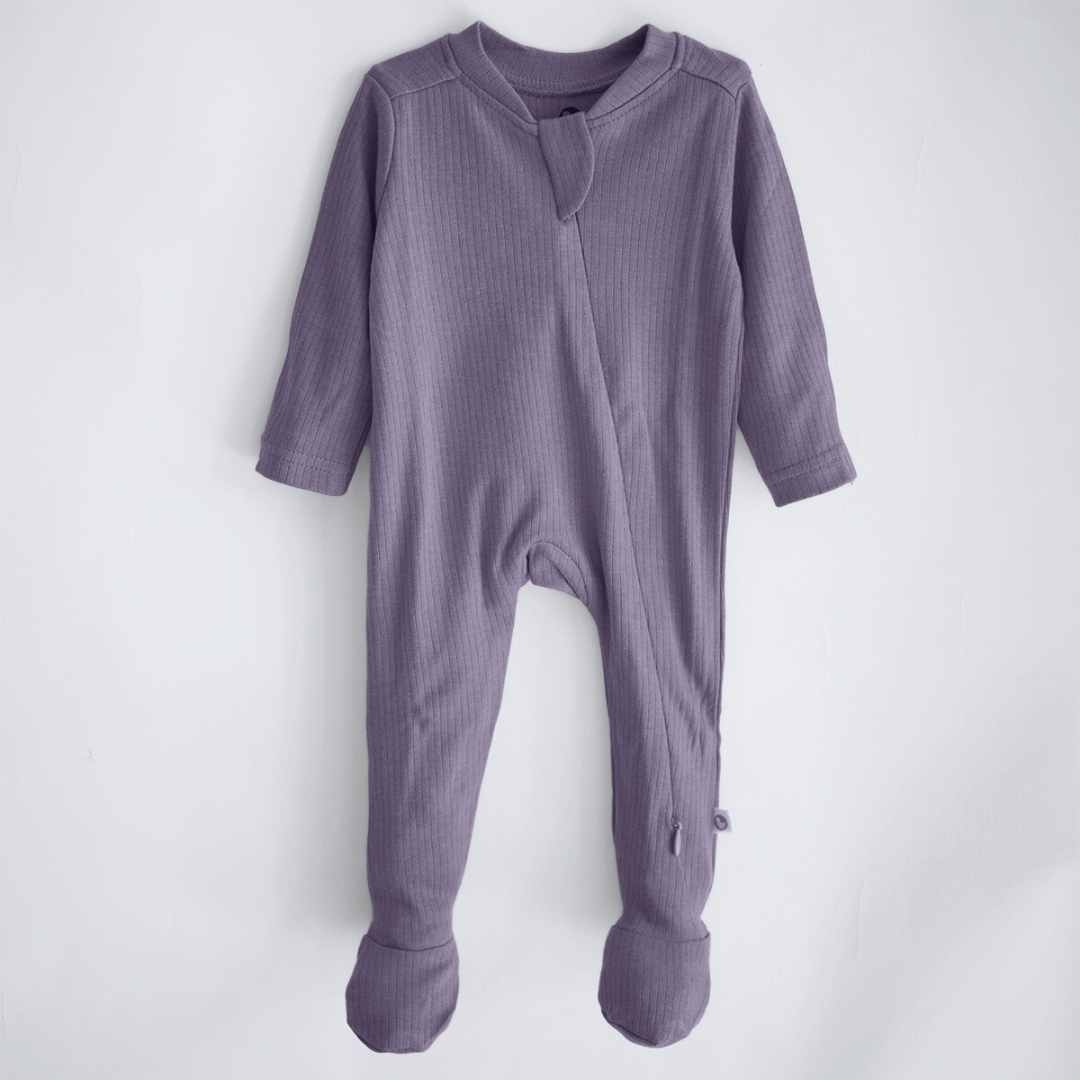Ribbed Bamboo Footed Sleepsuit