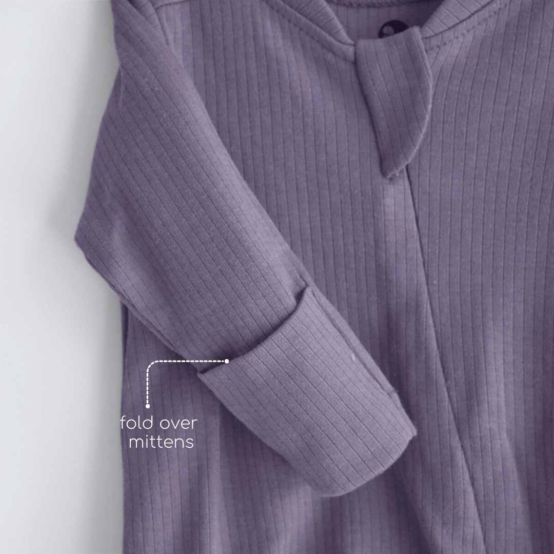 Ribbed Bamboo Footed Sleepsuit