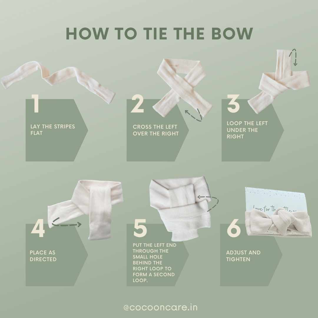 tie-up baby headband