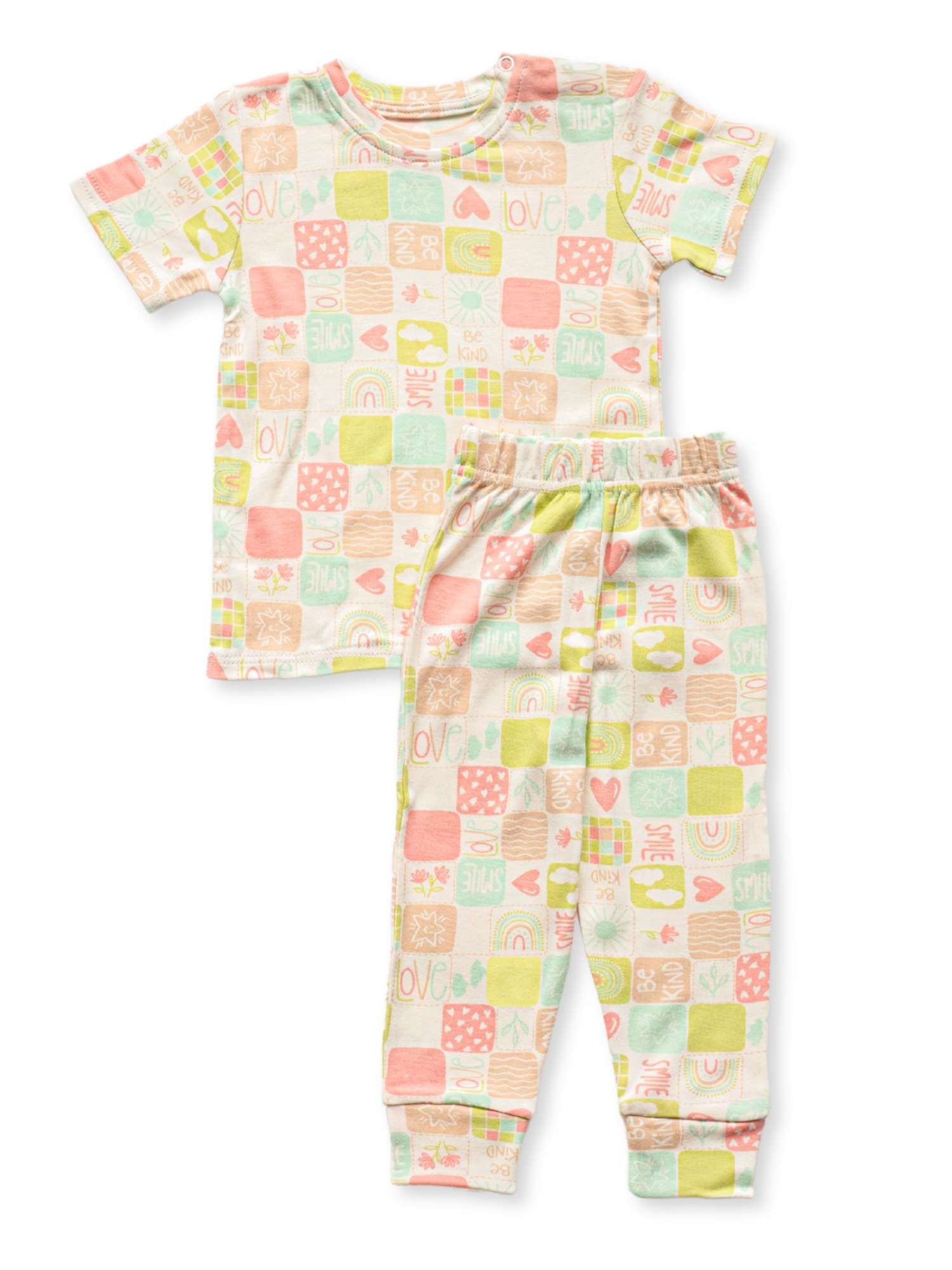 bamboo short sleeve pajama co-ord set