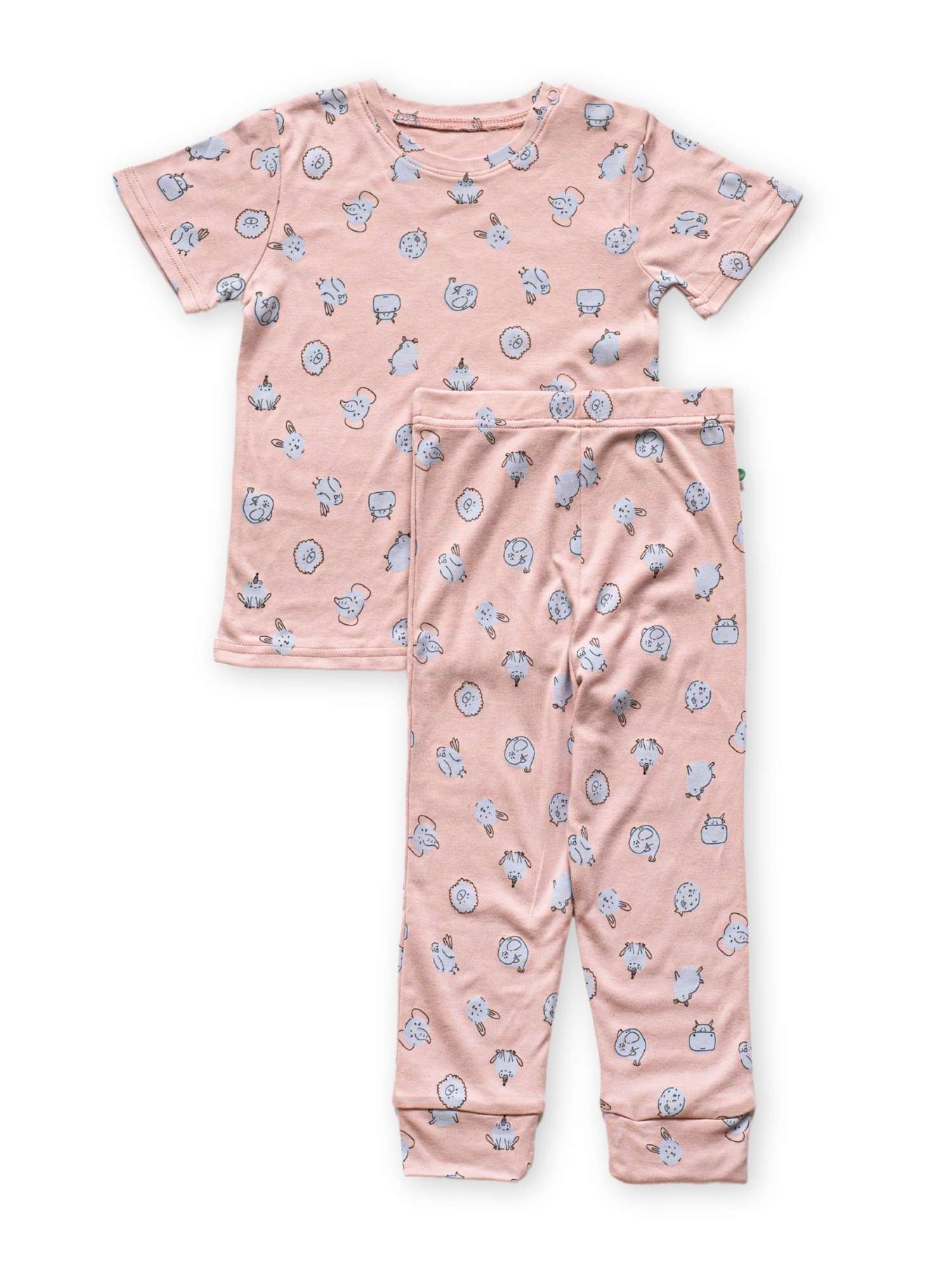 bamboo short sleeve pajama co-ord set