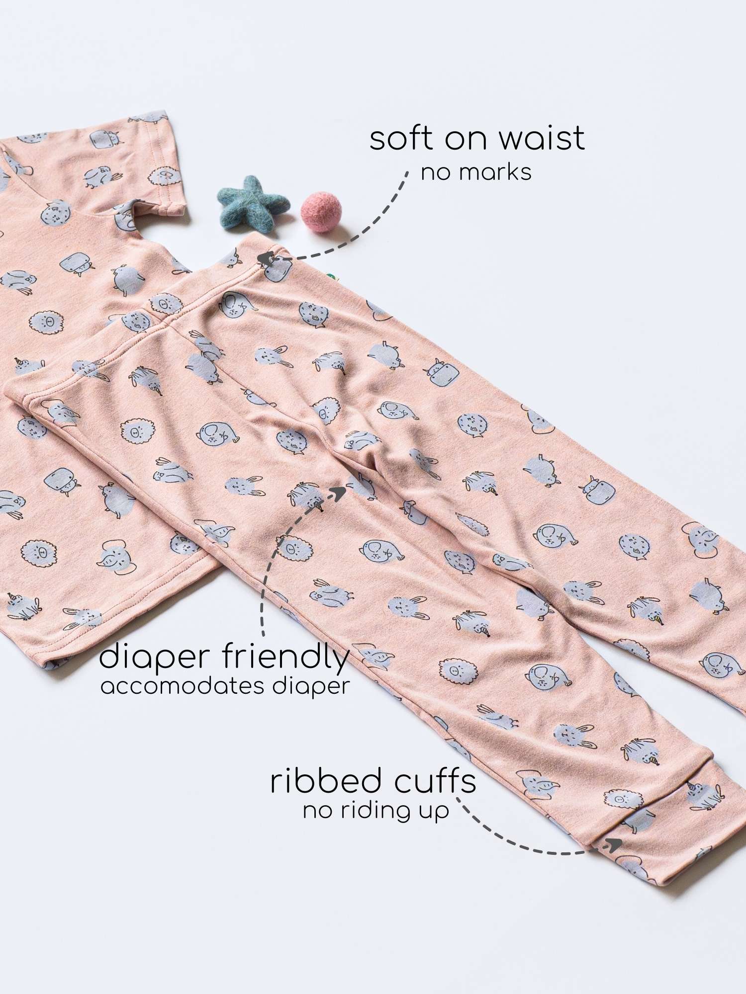 bamboo short sleeve pajama co-ord set