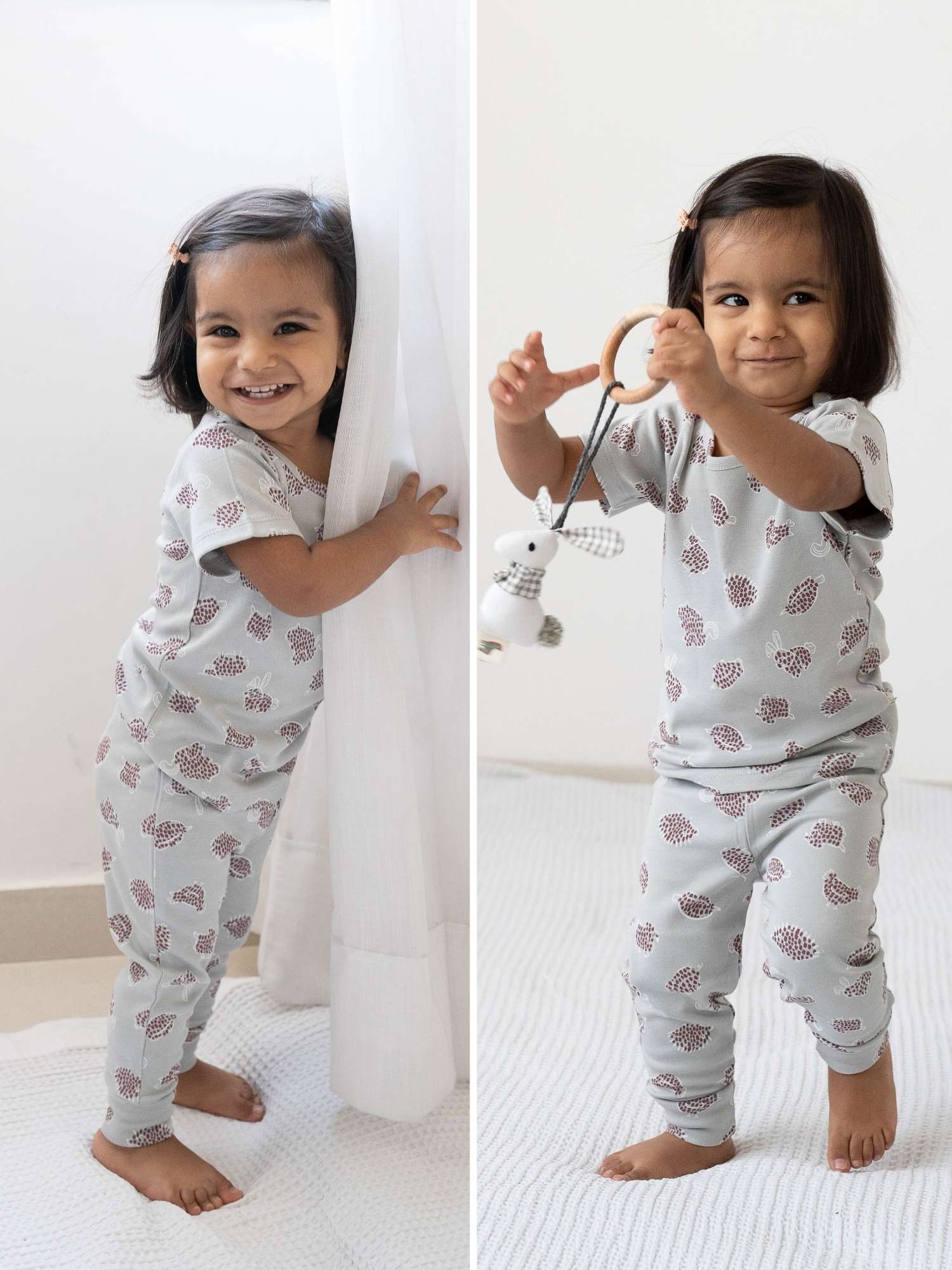 bamboo short sleeve pajama co-ord set