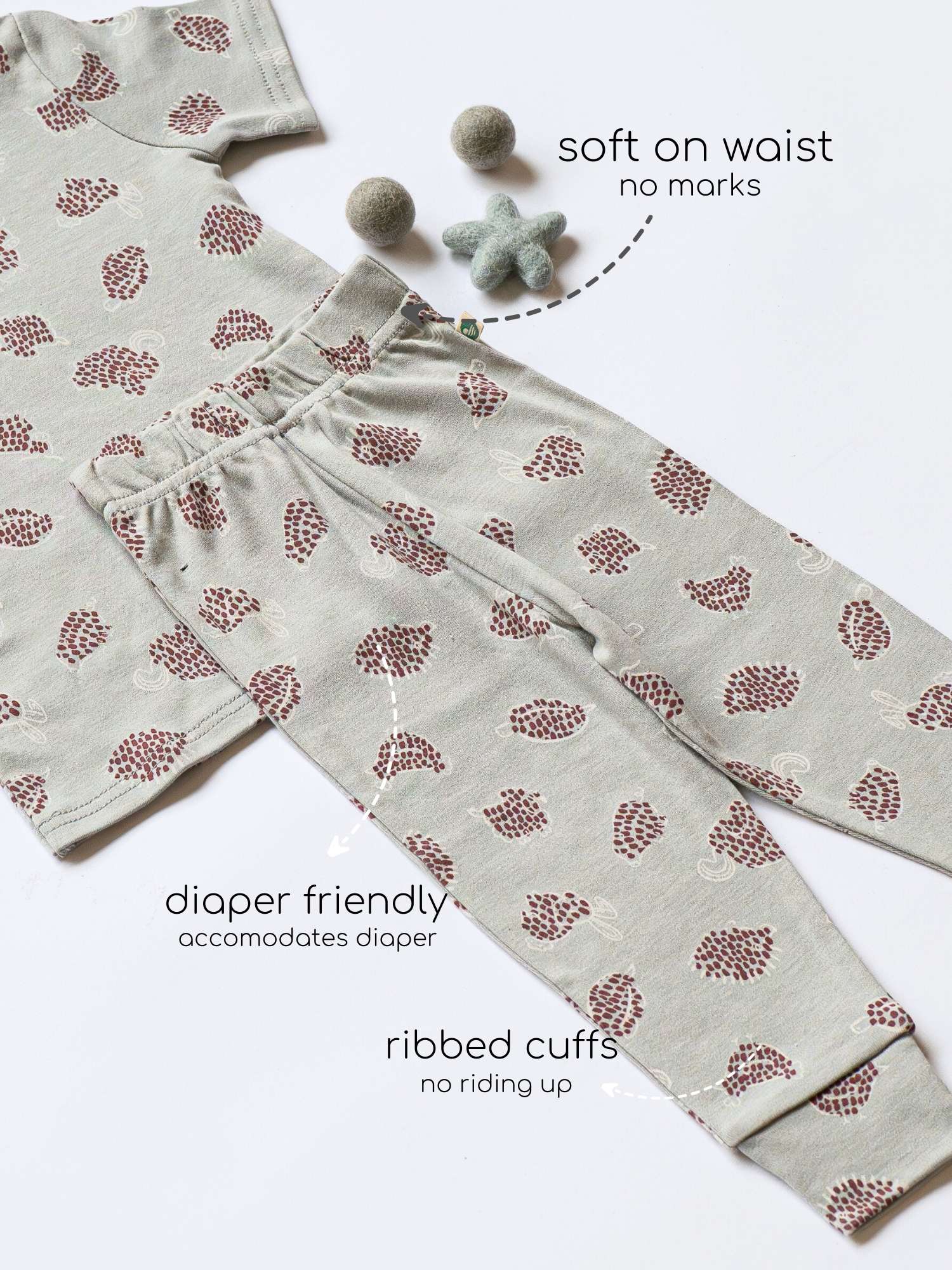 bamboo short sleeve pajama co-ord set