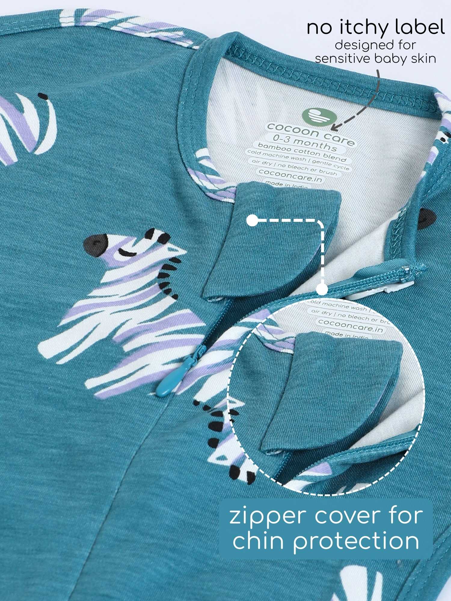 bamboo hands up swaddle pod for baby - prints