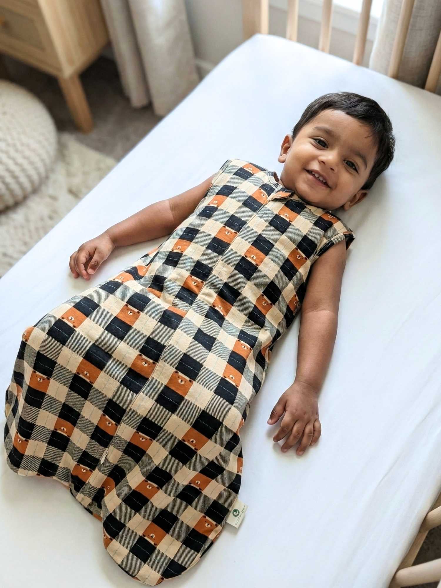 bamboo sleeping bag with foot opening - prints