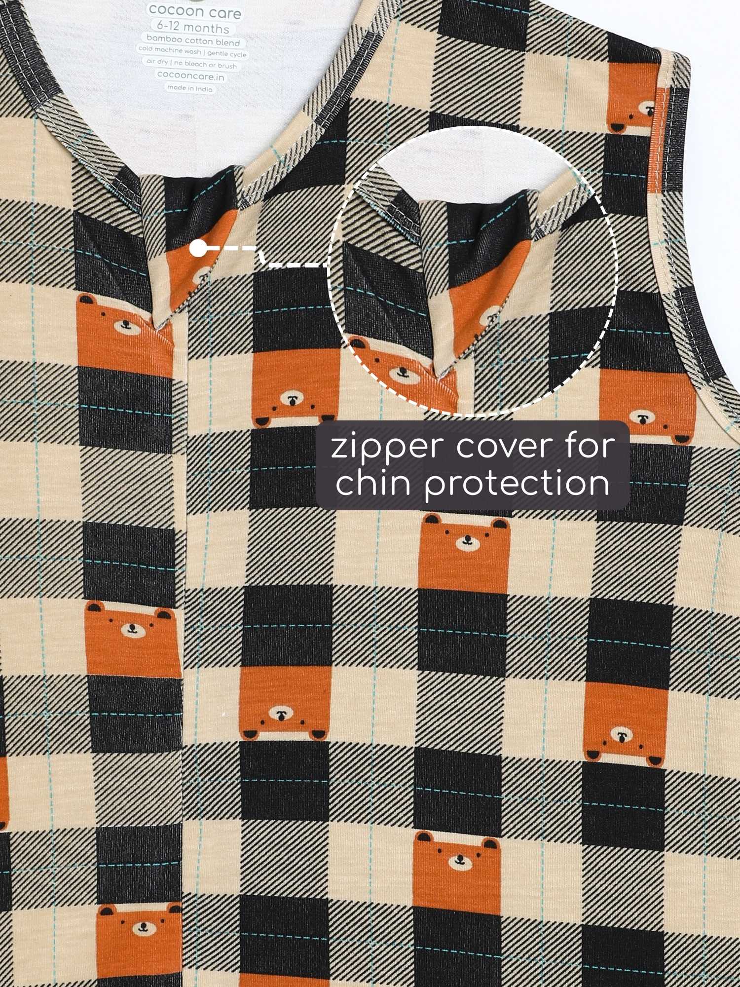 bamboo sleeping bag with foot opening - prints