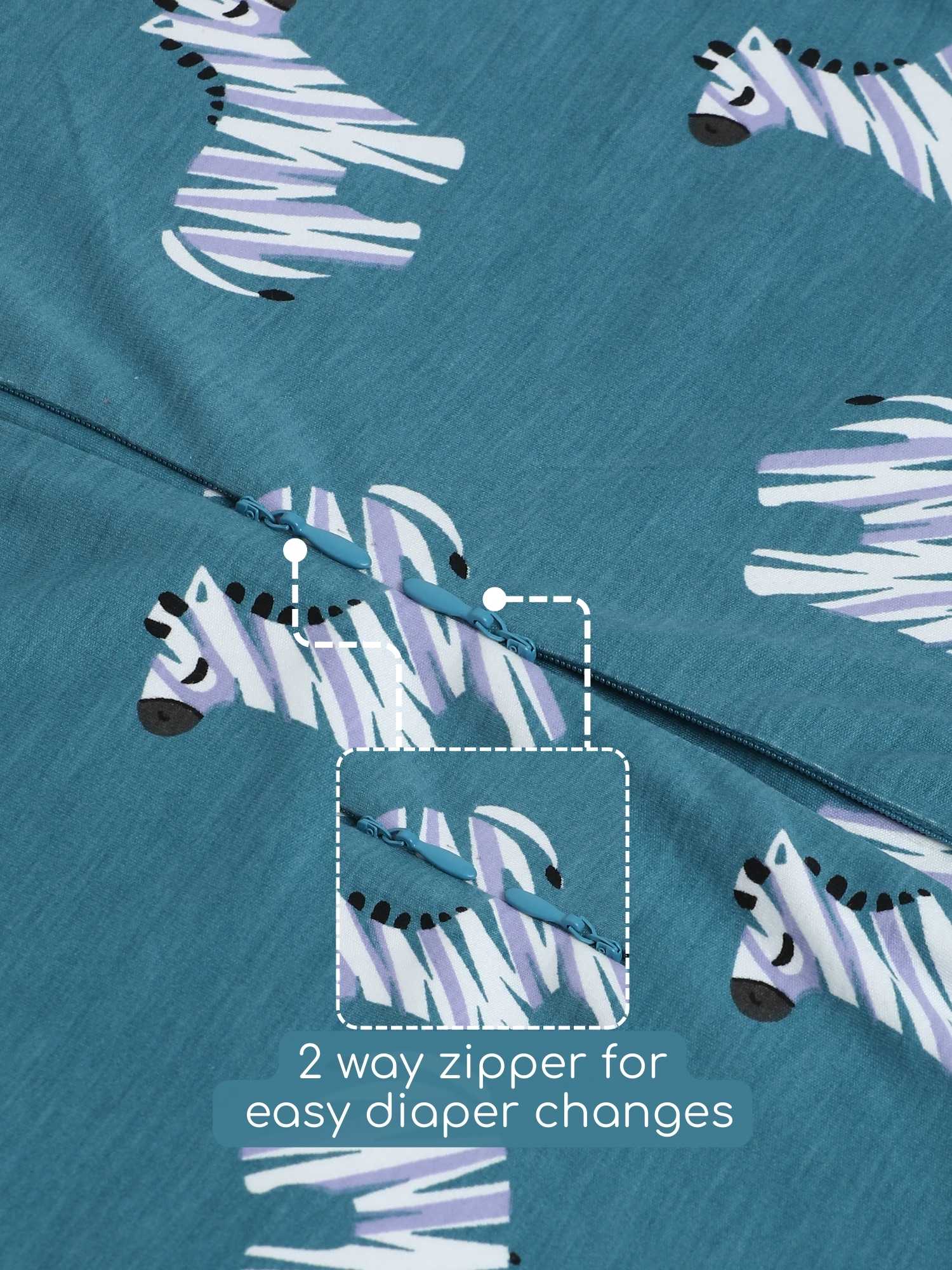 bamboo sleeping bag with foot opening - prints