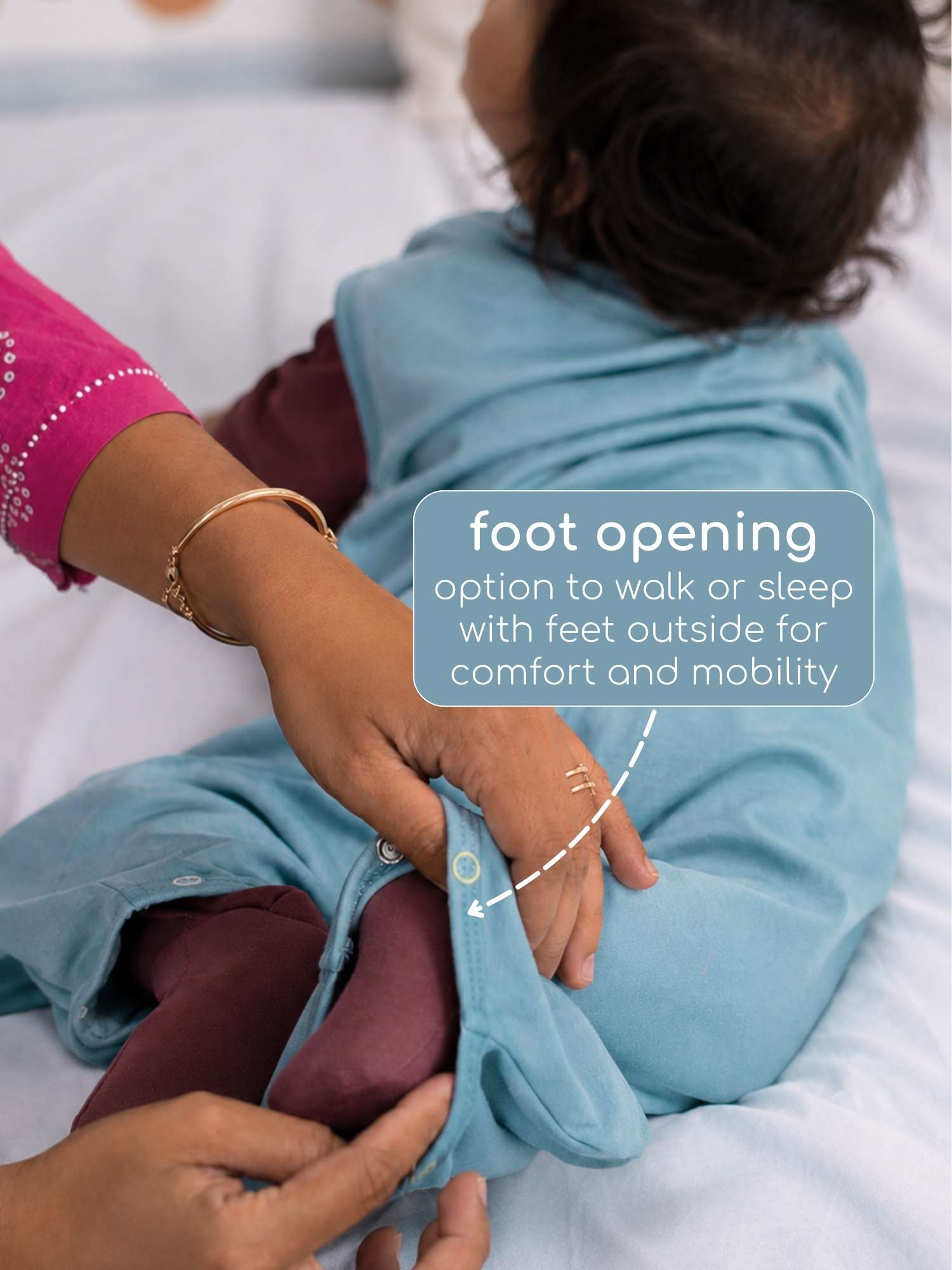 bamboo sleeping bag with foot opening
