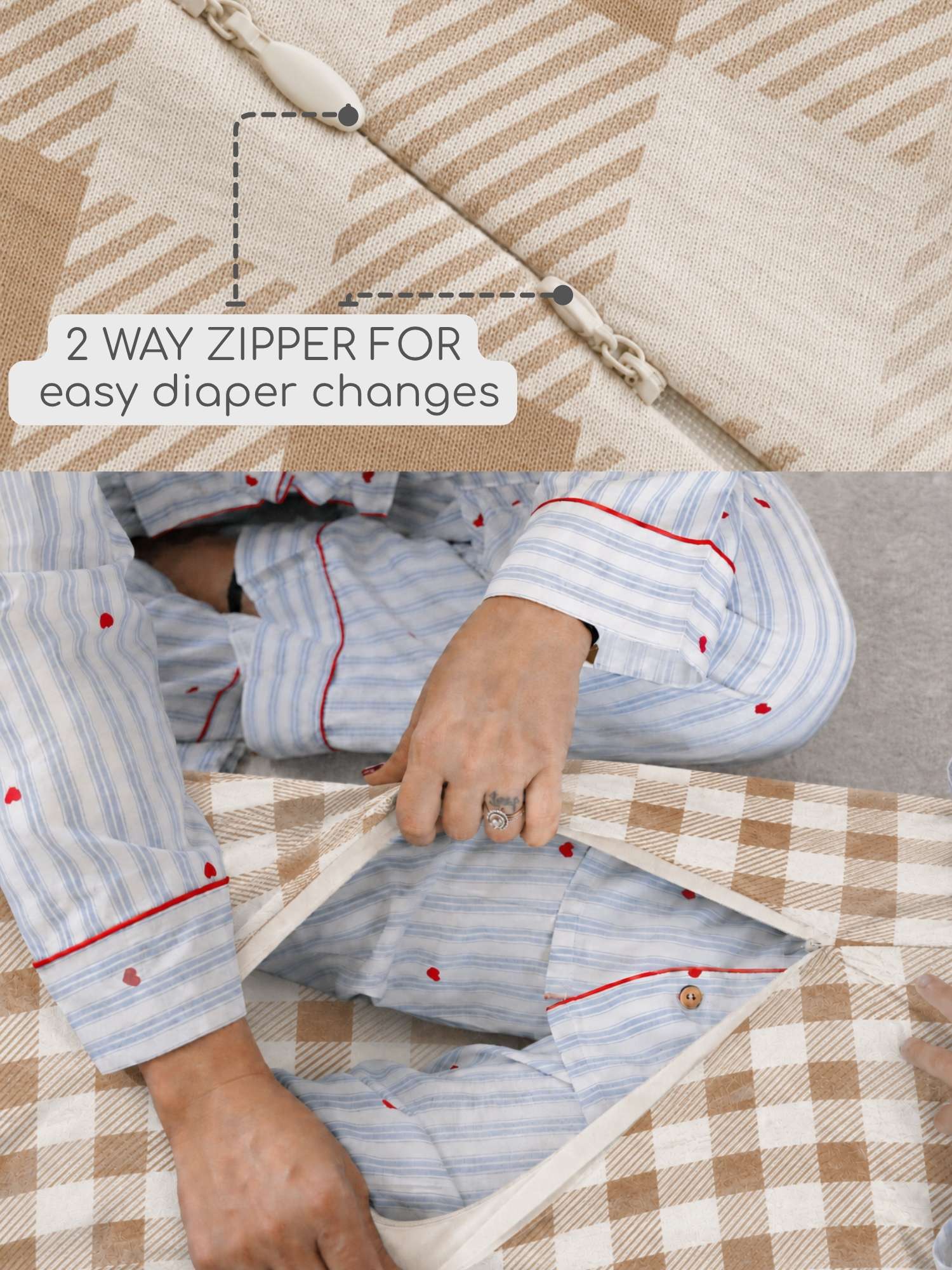 bamboo sleeping bag with foot opening