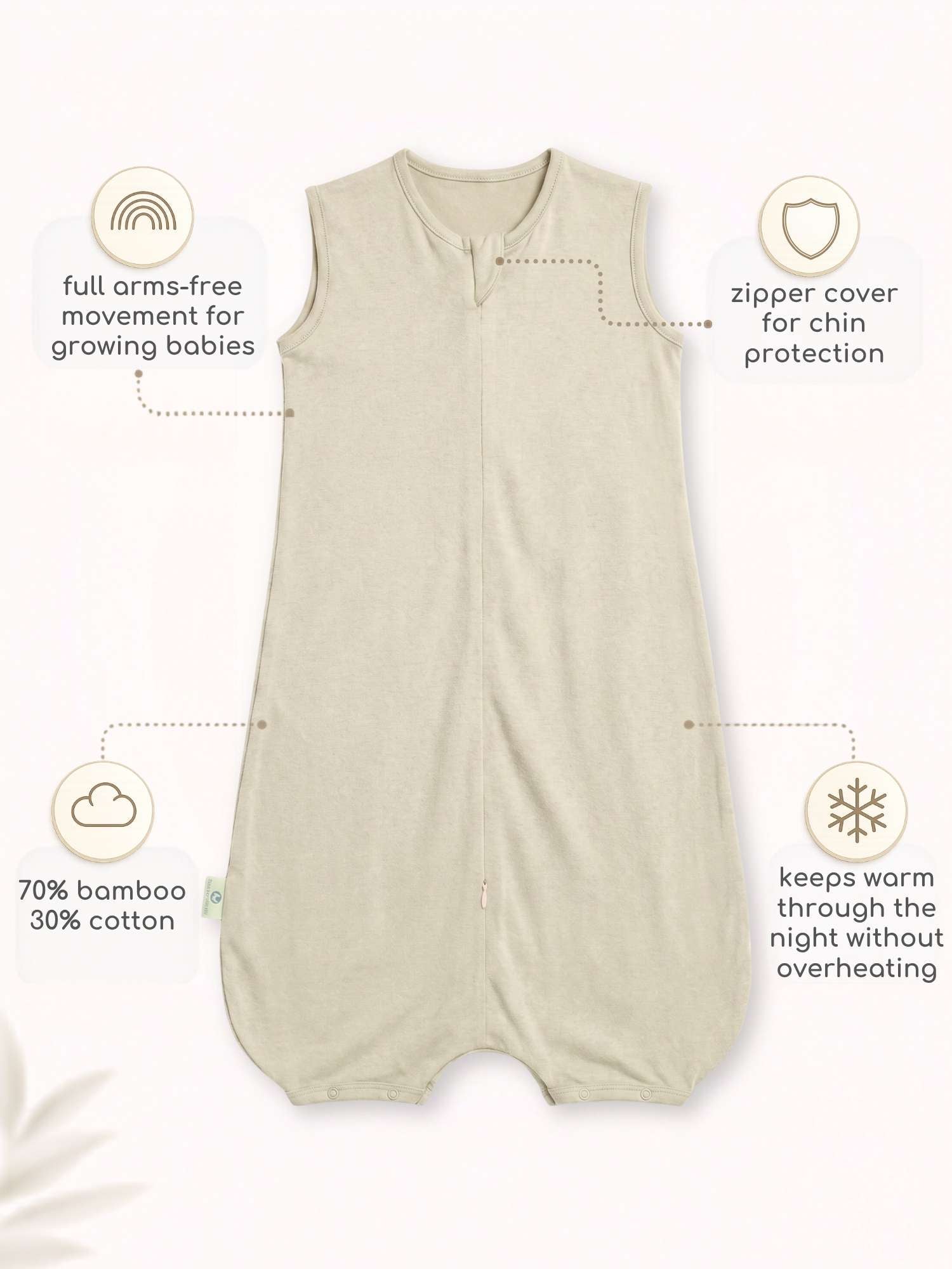 bamboo sleeping bag with foot opening