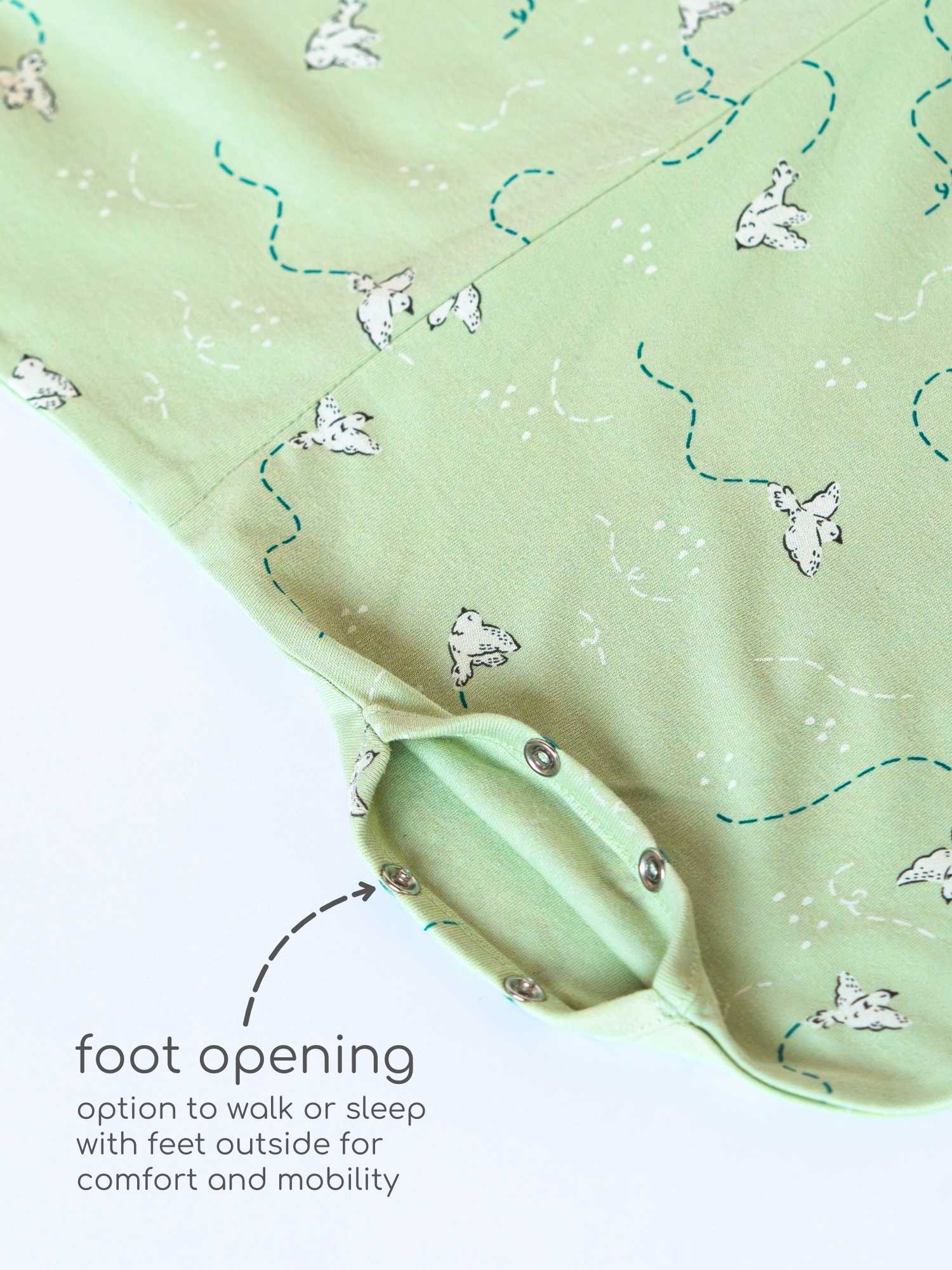 bamboo sleeping bag with foot opening