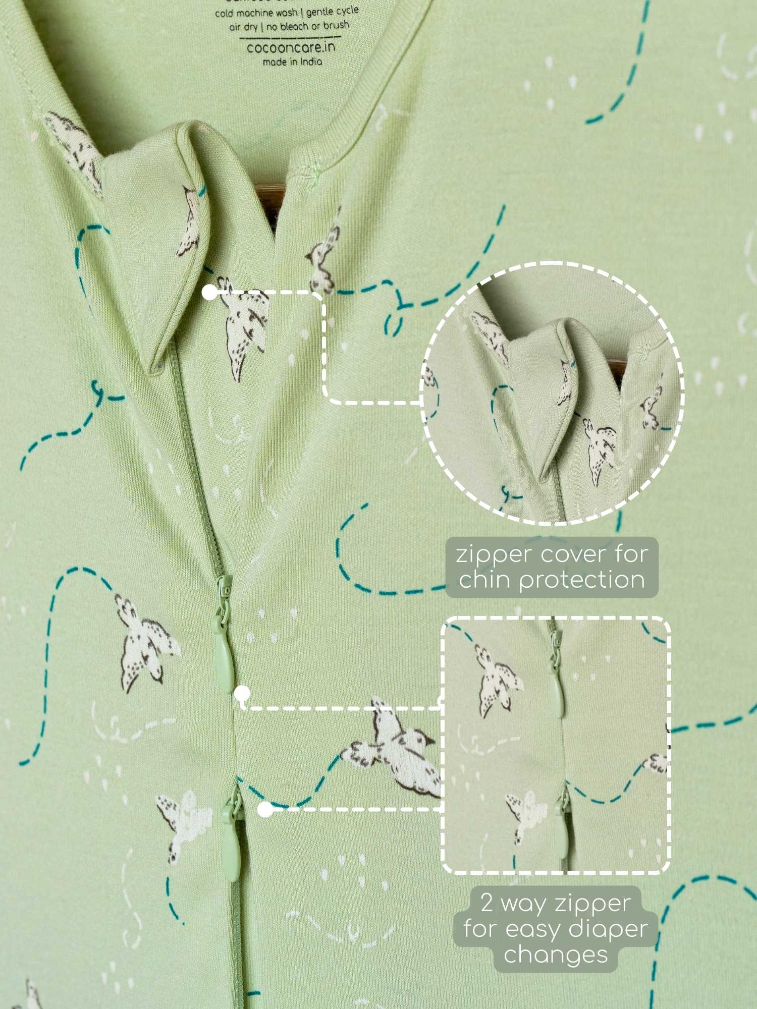 bamboo sleeping bag with foot opening