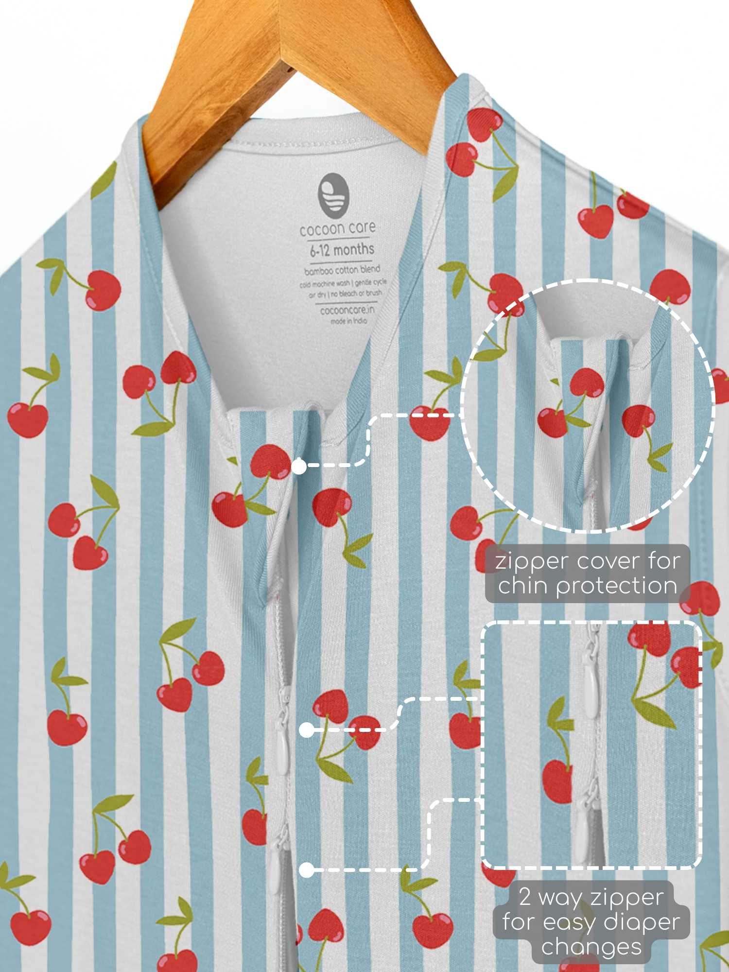 bamboo sleeping bag with foot opening